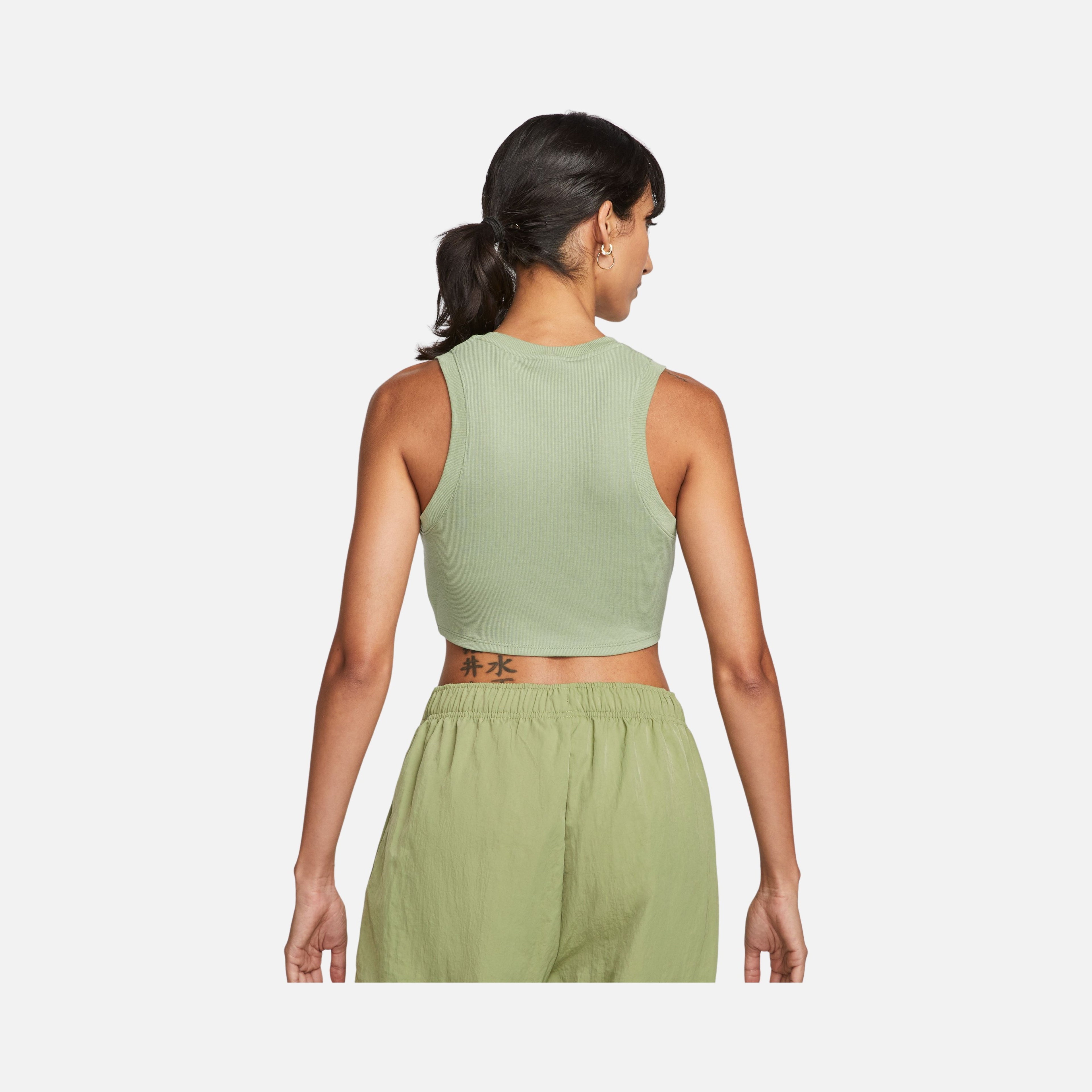 Nike Sportswear Chill Knit Tight Cropped Mini-Rib Kadın Atlet