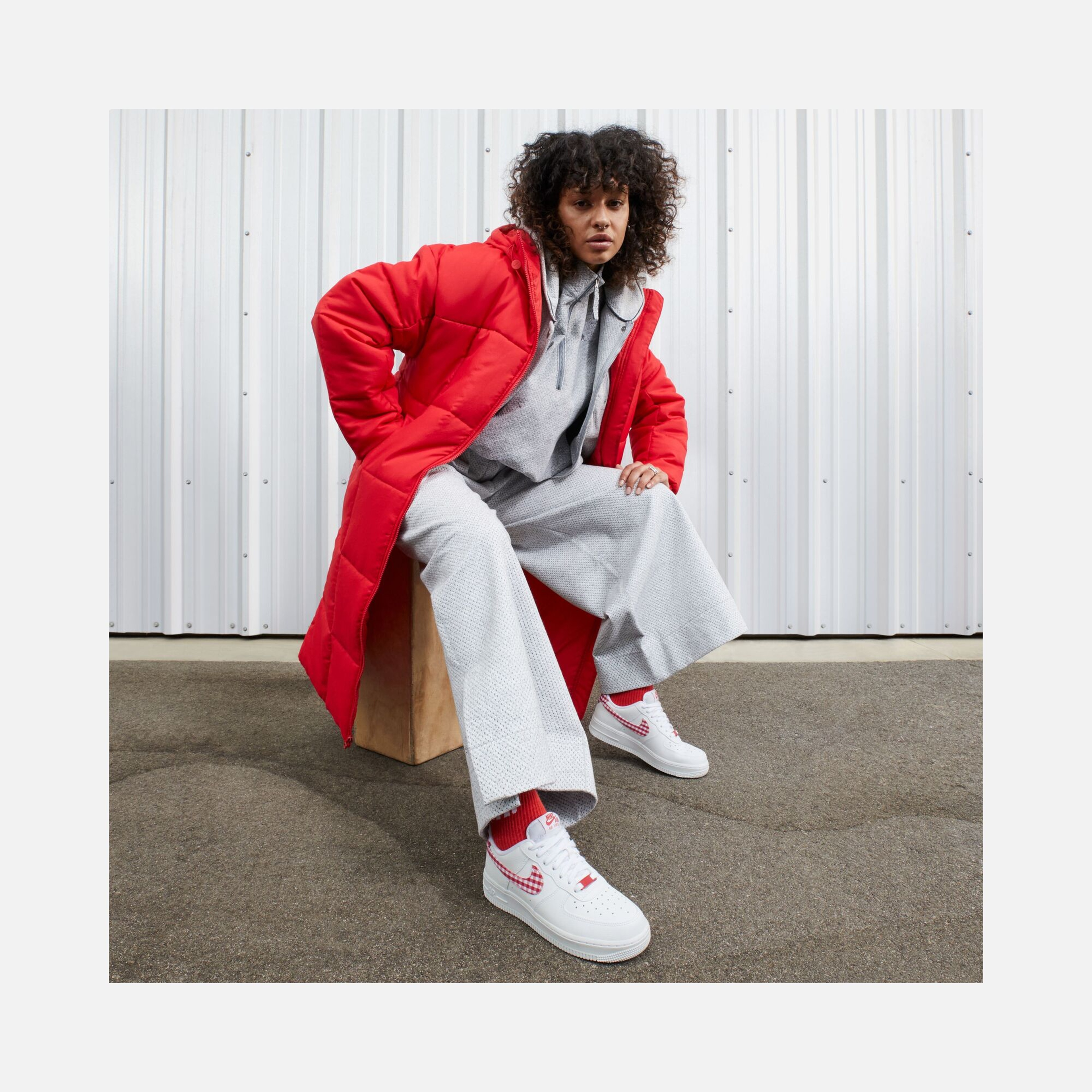 Nike Air Force 1 '07 ''Plaid Detail'' Kadın Spor Ayakkabı