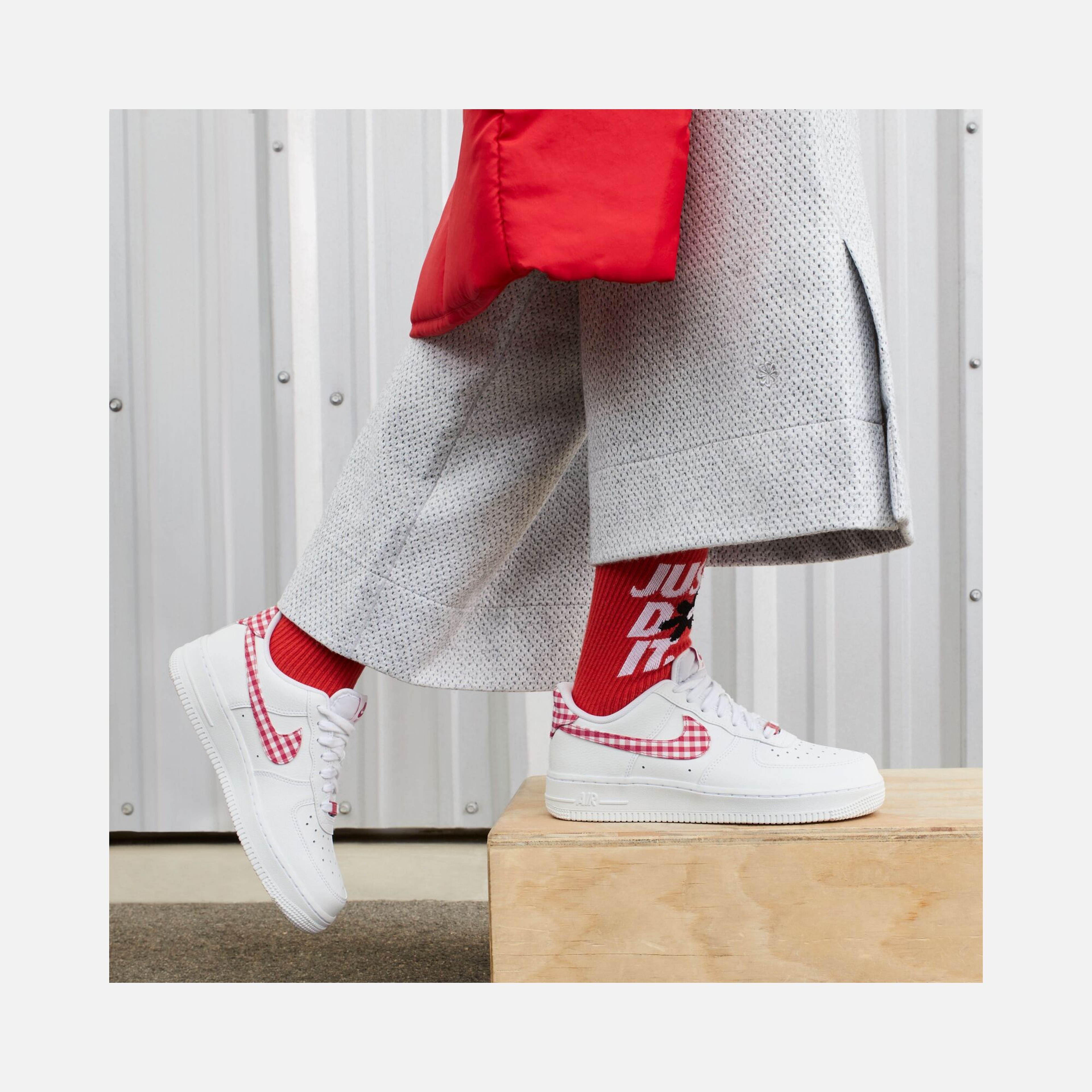 Nike Air Force 1 '07 ''Plaid Detail'' Kadın Spor Ayakkabı