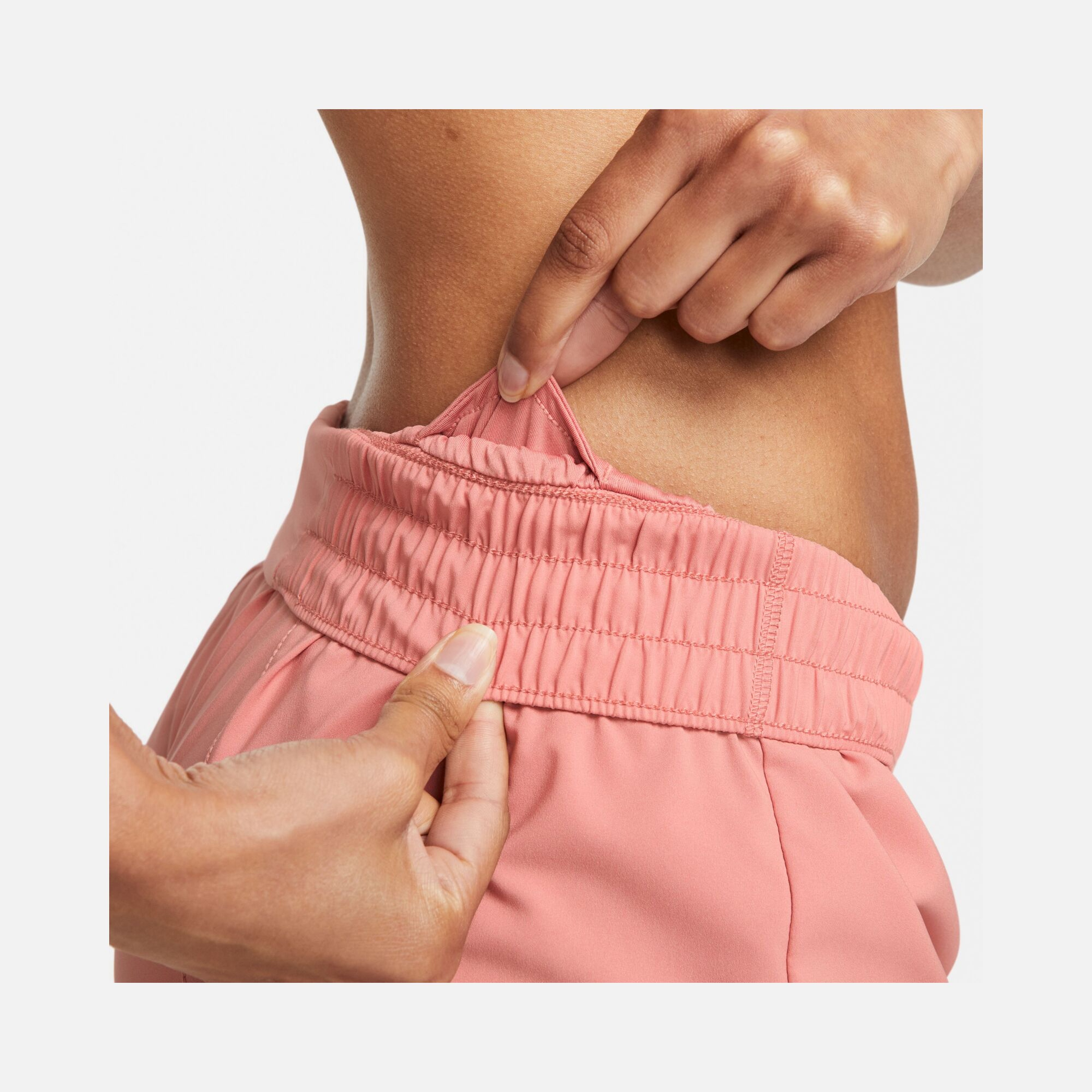 Nike Dri-Fit One Swoosh Mid-Rise Brief-Lined Running Kadın Şort