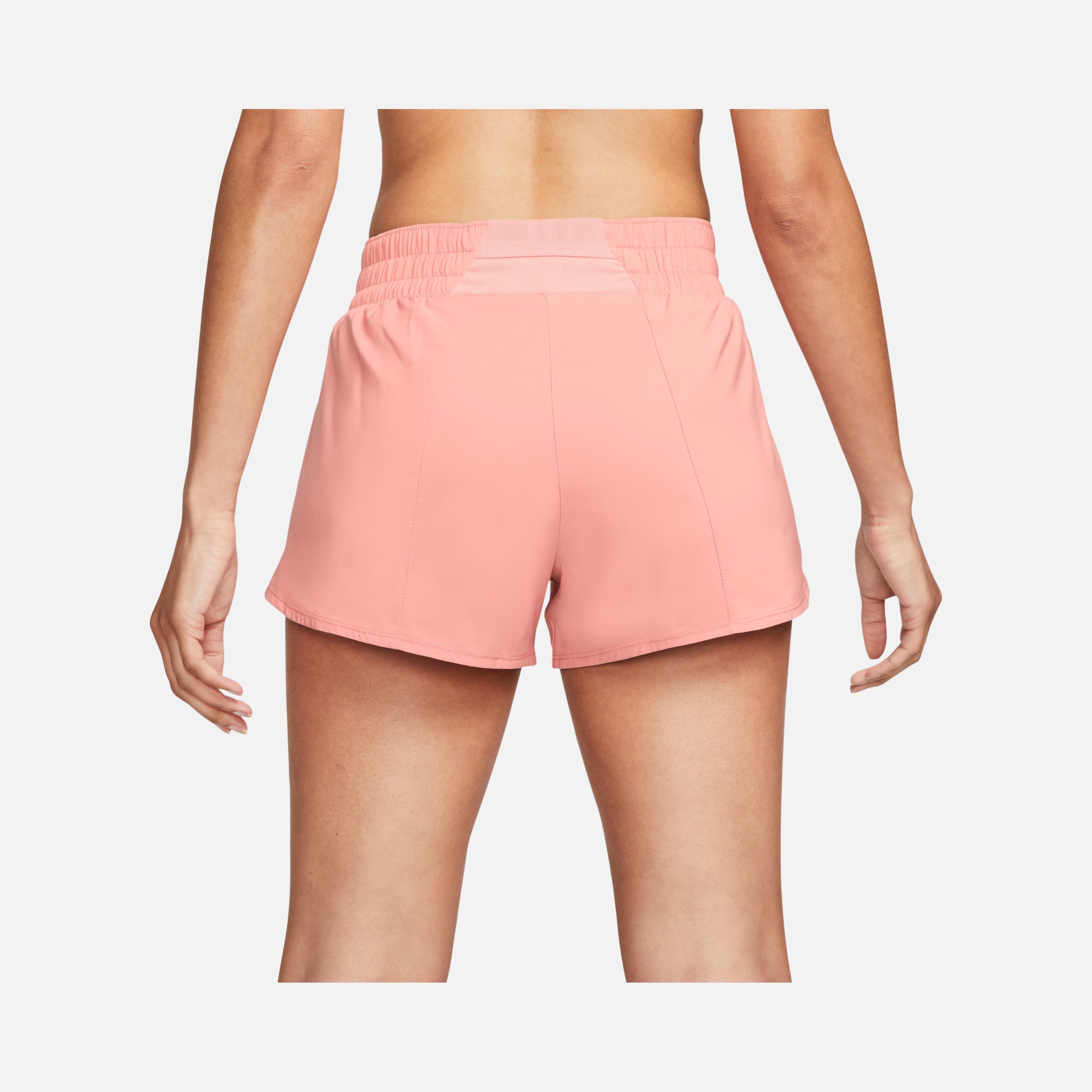 Nike Dri-Fit One Swoosh Mid-Rise Brief-Lined Running Kadın Şort