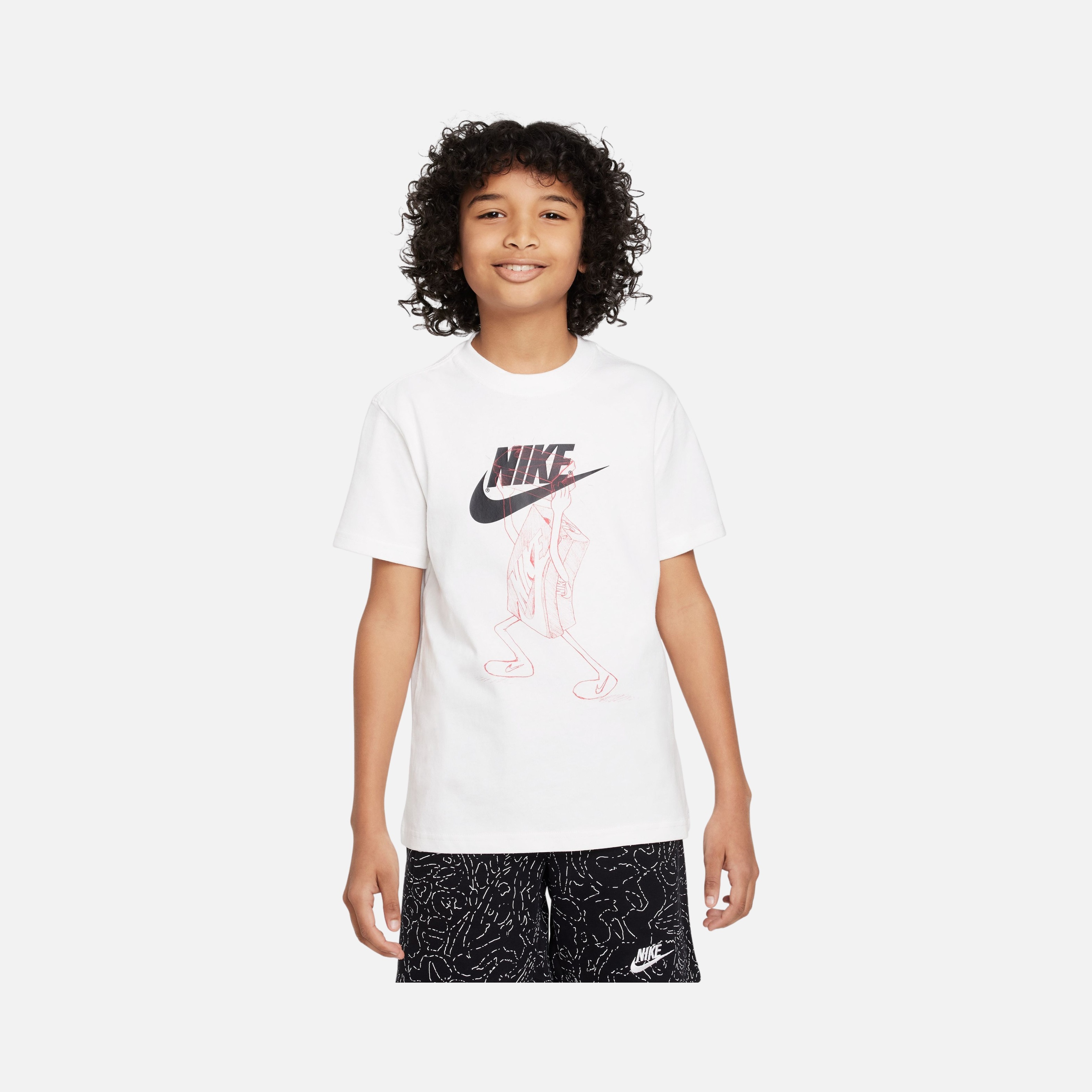 Nike Sportswear Boxy Graphic 1 Short-Sleeve (Boys') Çocuk Tişört