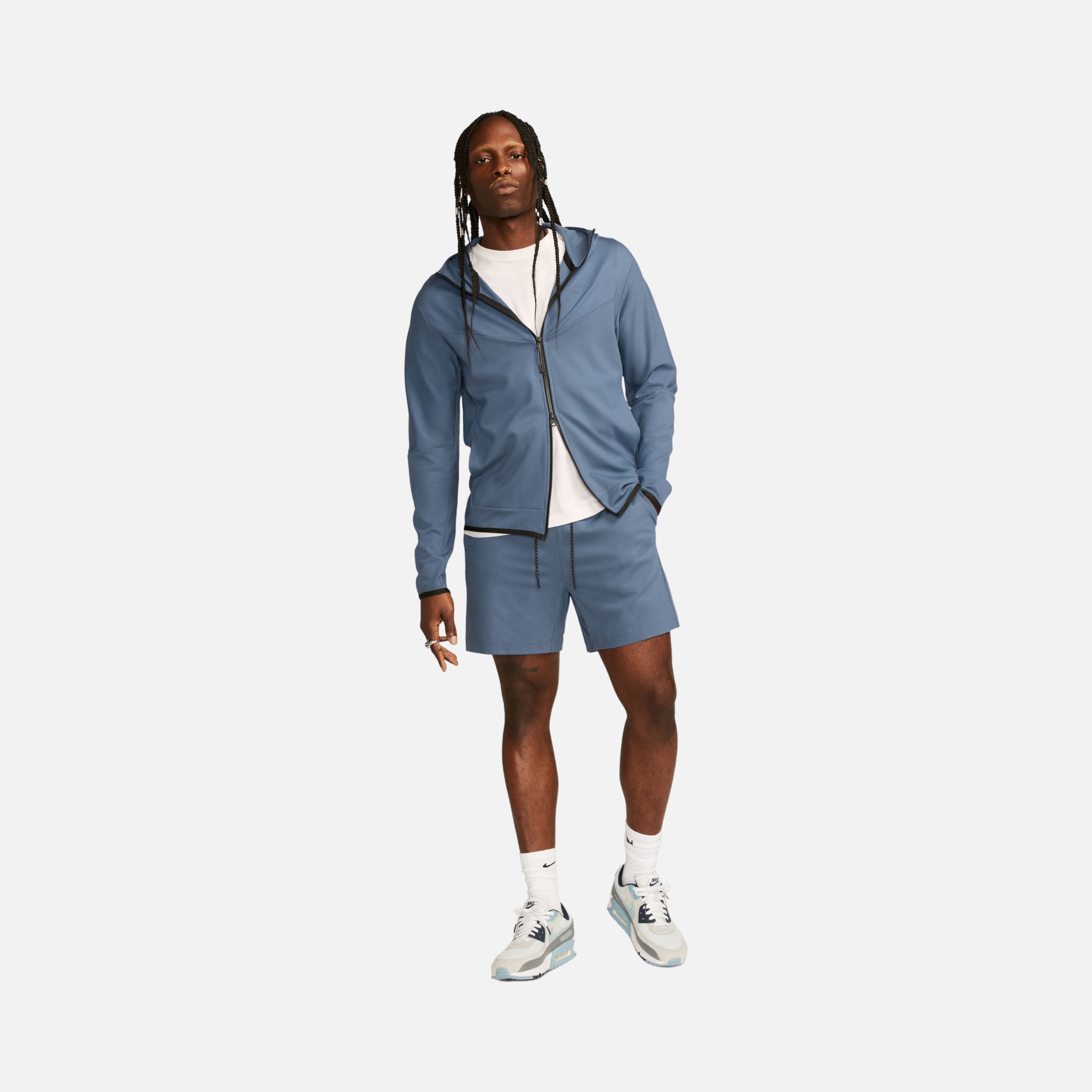 Nike Sportswear Tech Fleece Lightweight Full-Zip Hoodie Erkek Sweatshirt