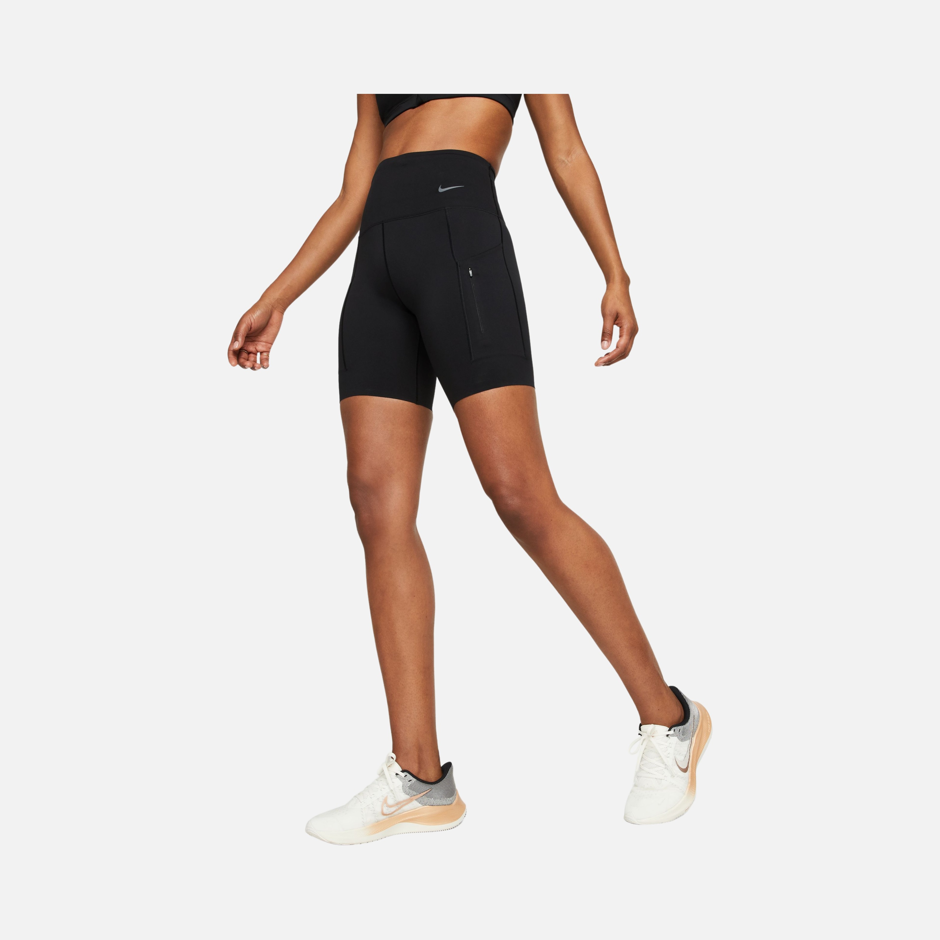 Nike Dri-Fit Go Firm-Support High-Waisted 20cm (approx.) Biker Training Kadın Şort