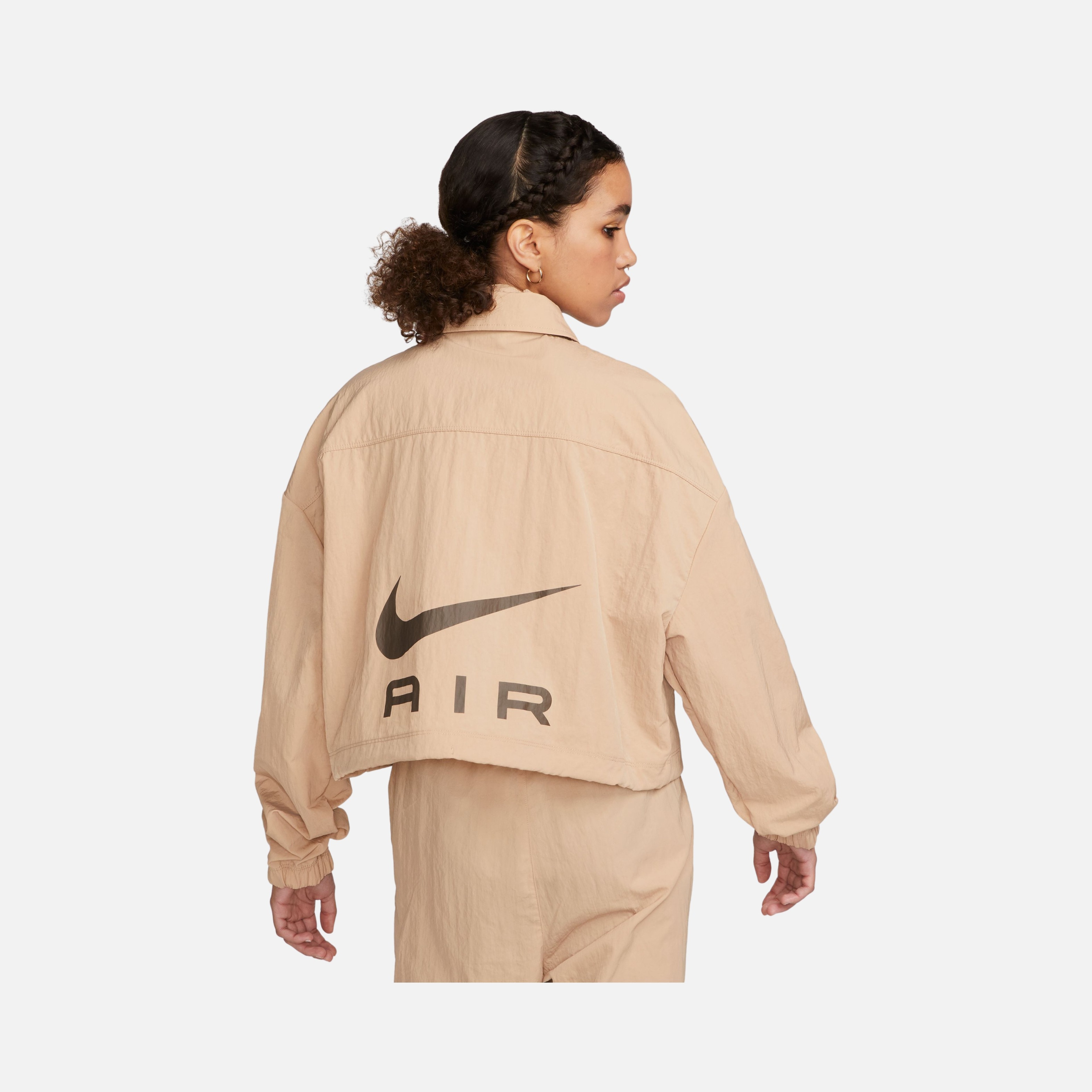 Nike Sportswear Air Woven Mod Crop Full Snap Fastener Kadın Ceket