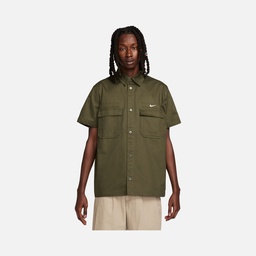 Nike Sportswear Woven Military Button-Down Short-Sleeve Erkek Gömlek