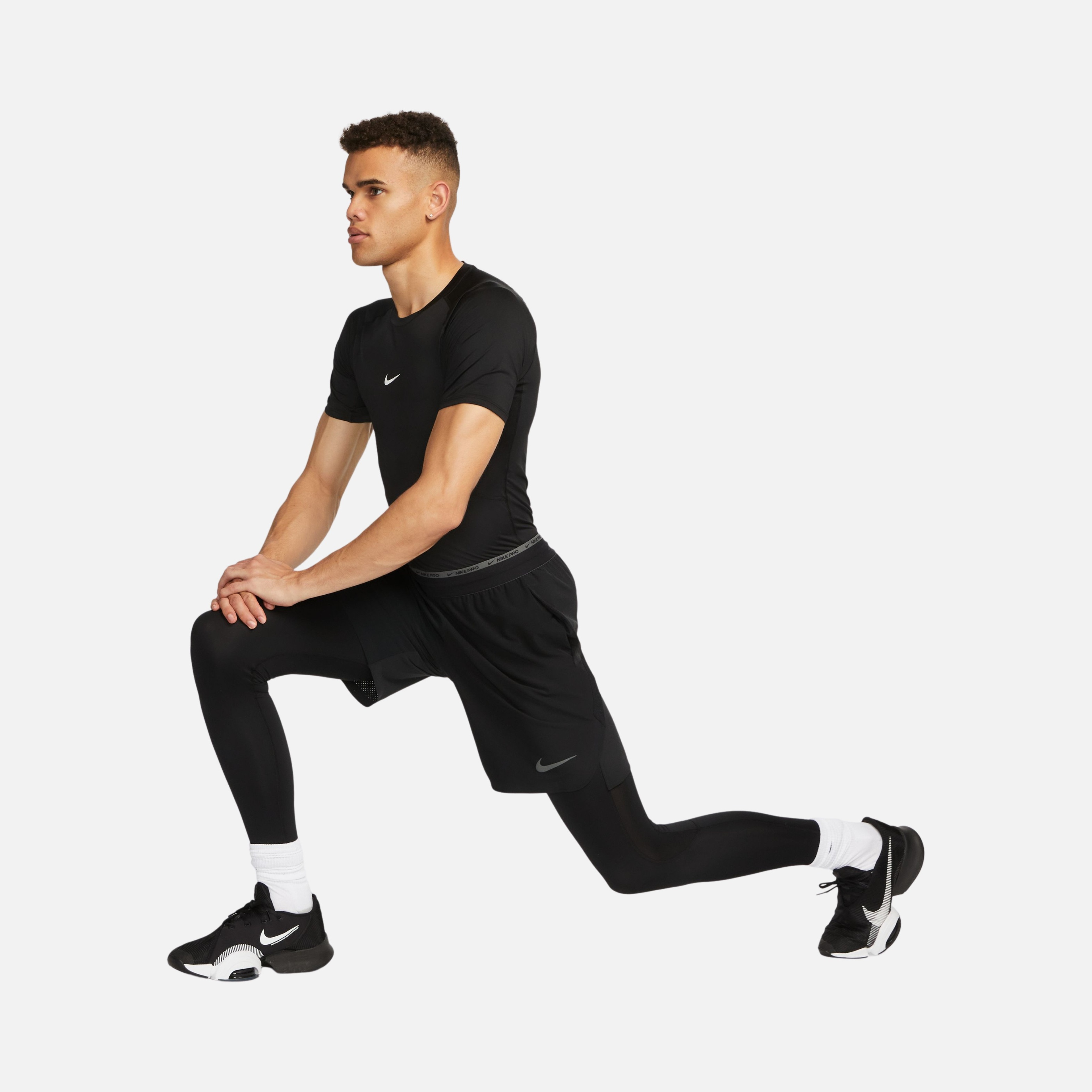 Nike Pro Dri-Fit Tight Fitness Training Short-Sleeve Erkek Tişört