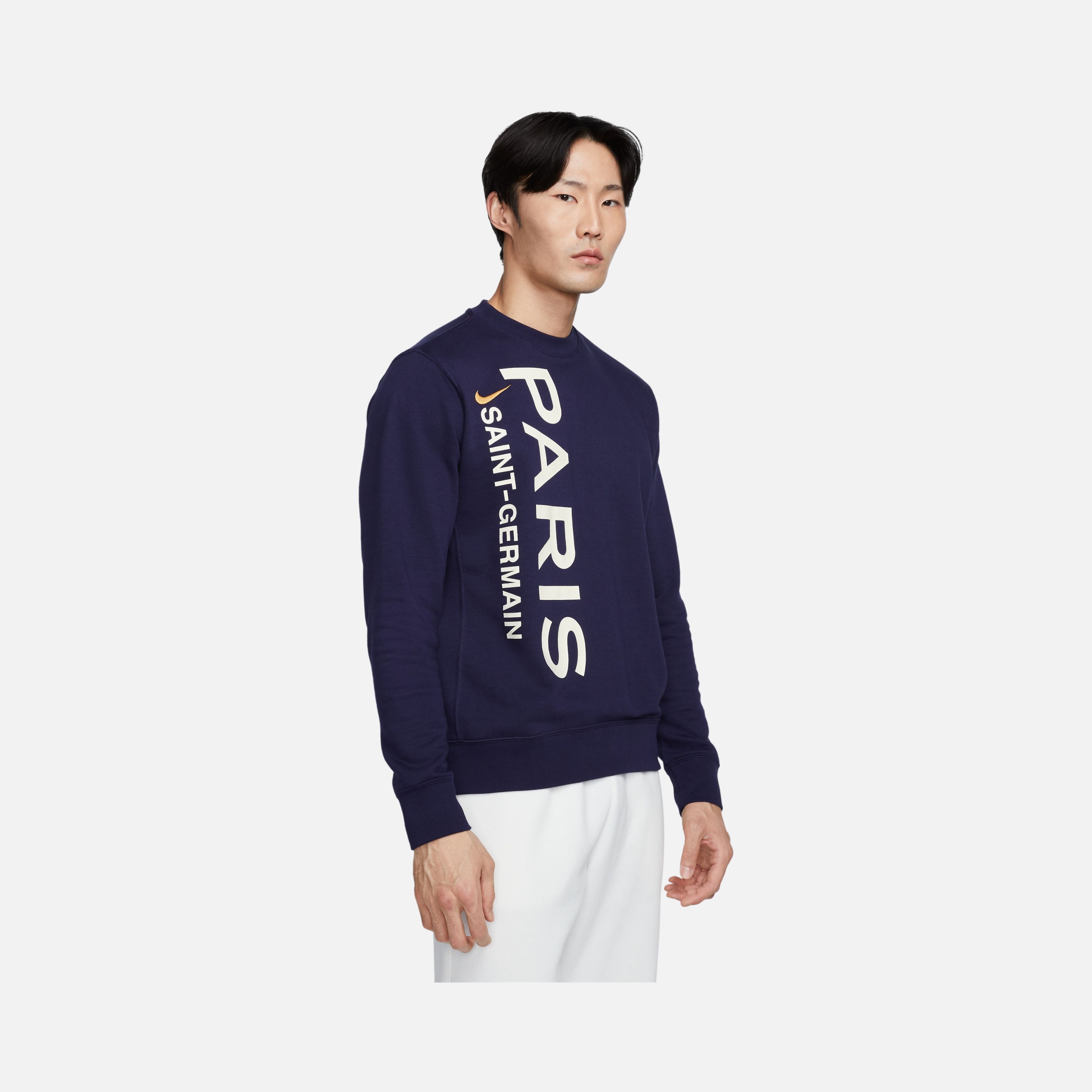 Nike Paris Saint Germain Soccer Crew-Neck French Terry Erkek Sweatshirt