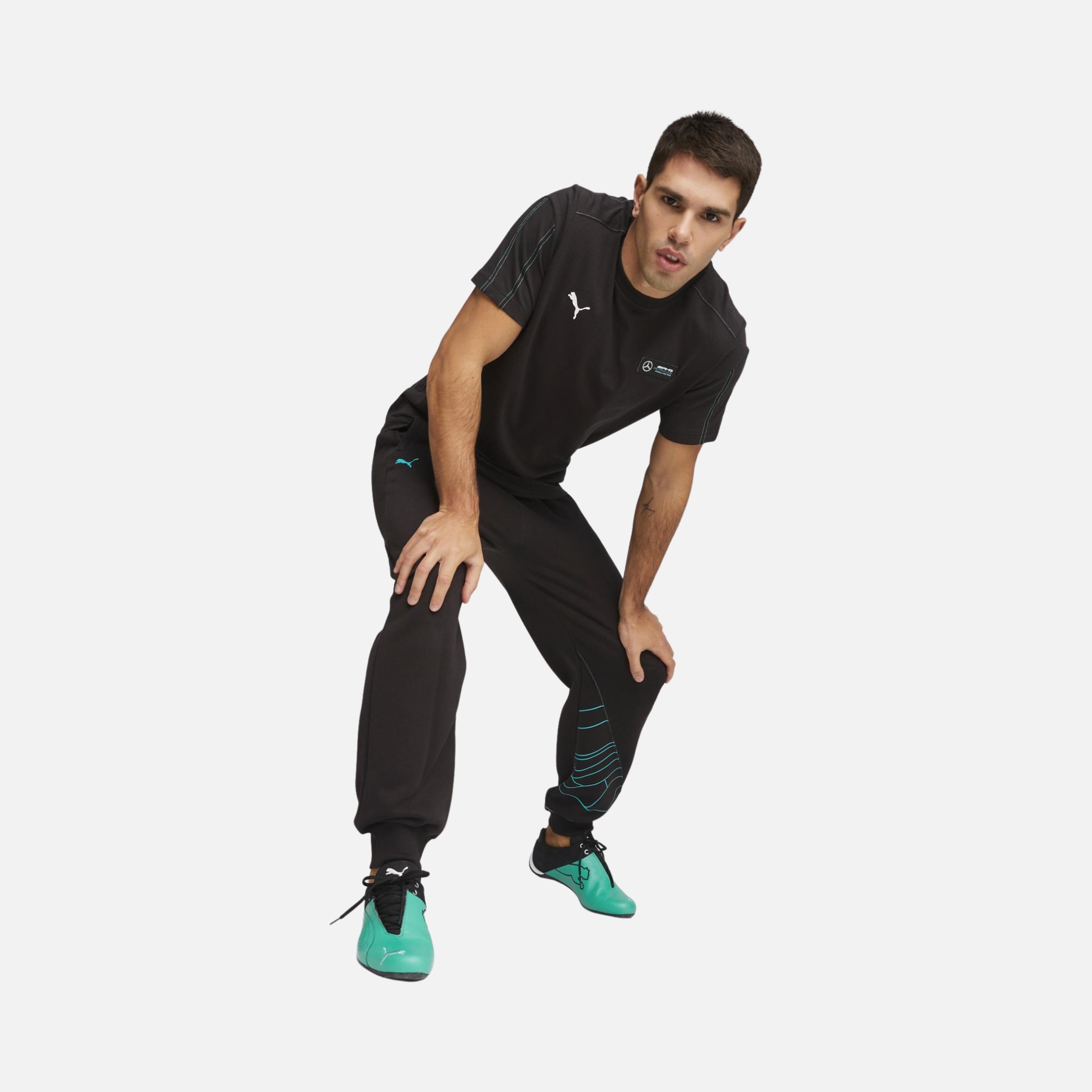 Puma Sportswear Mercedes-AMG Petronas Motorsport F1 Graphic Short-Seeve Erkek Tişört