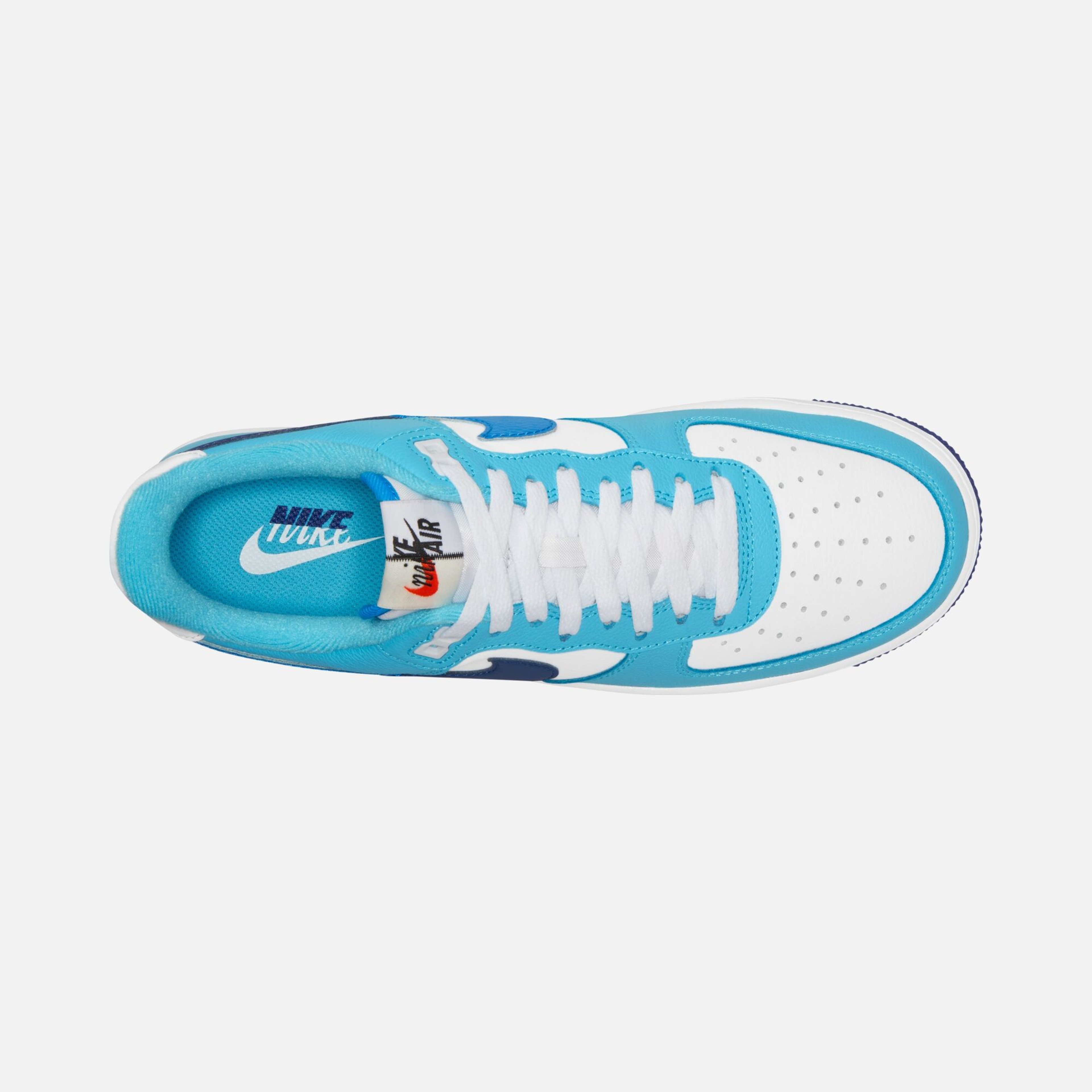 冬の空が好き Nike Air Force 1 '07 LV8 ''Split Color Swoosh Logo'' Erkek Spor