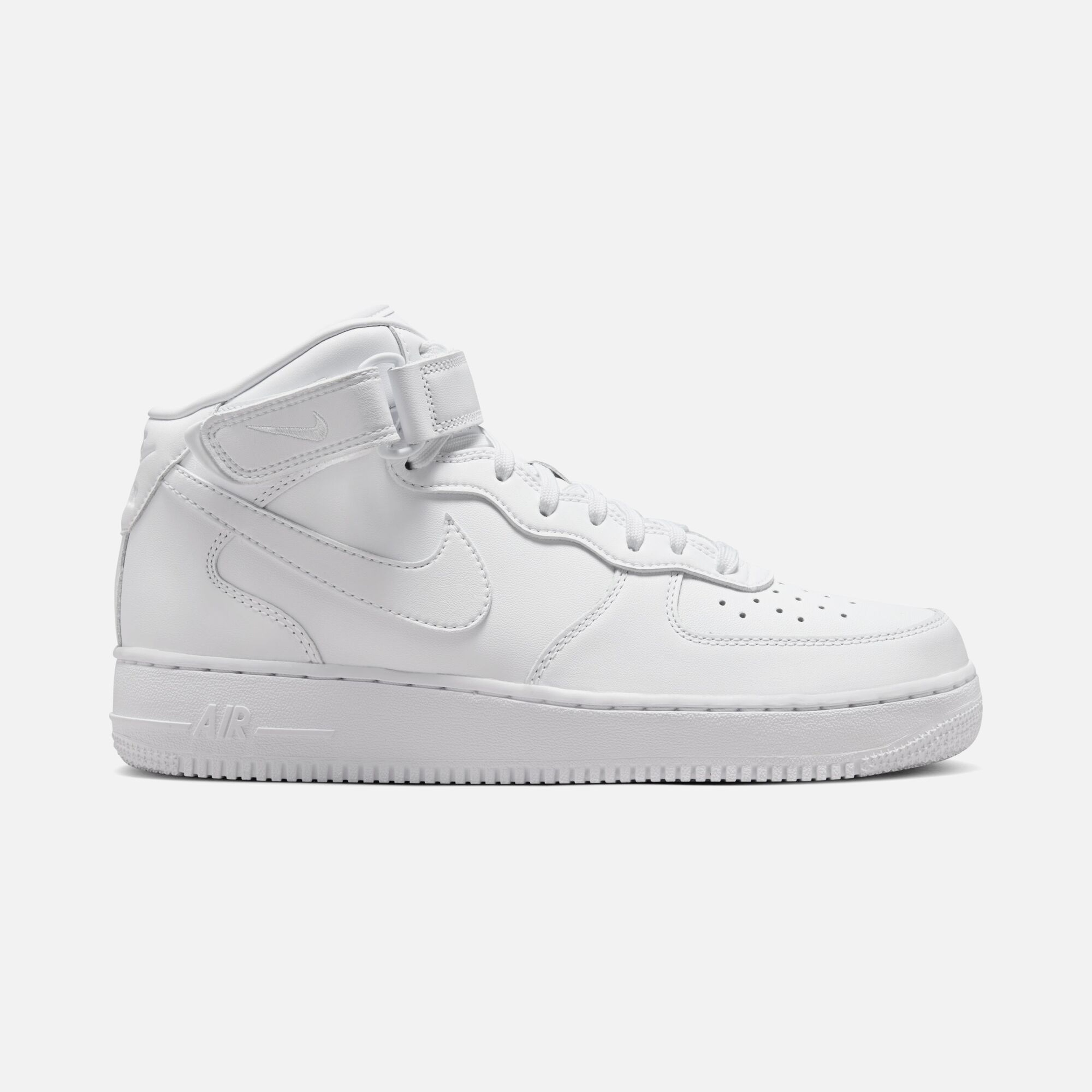 Nike Air Force 1 '07 Mid Fresh Triple White Erkek Spor Ayakkabı