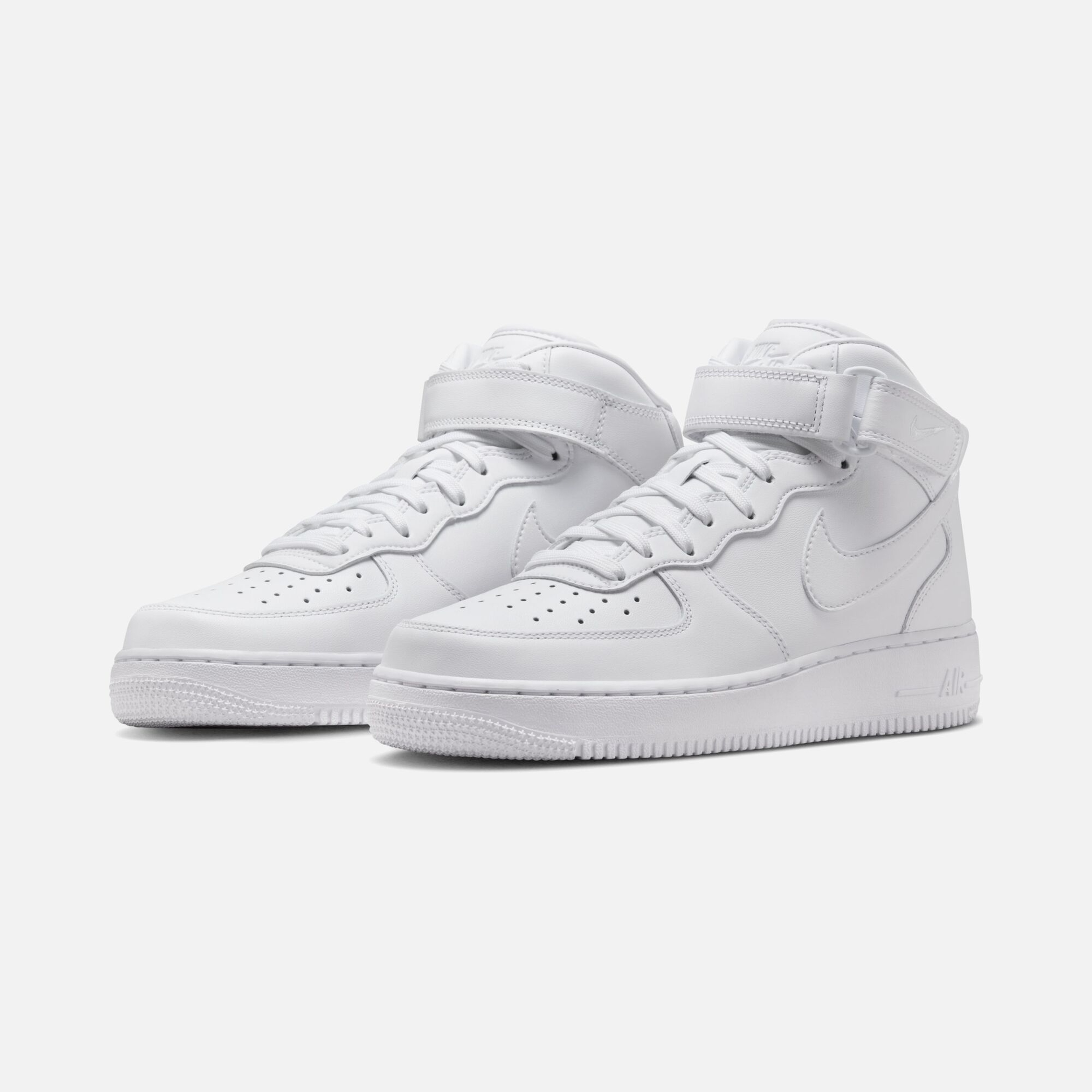 Nike Air Force 1 '07 Mid Fresh Triple White Erkek Spor Ayakkabı