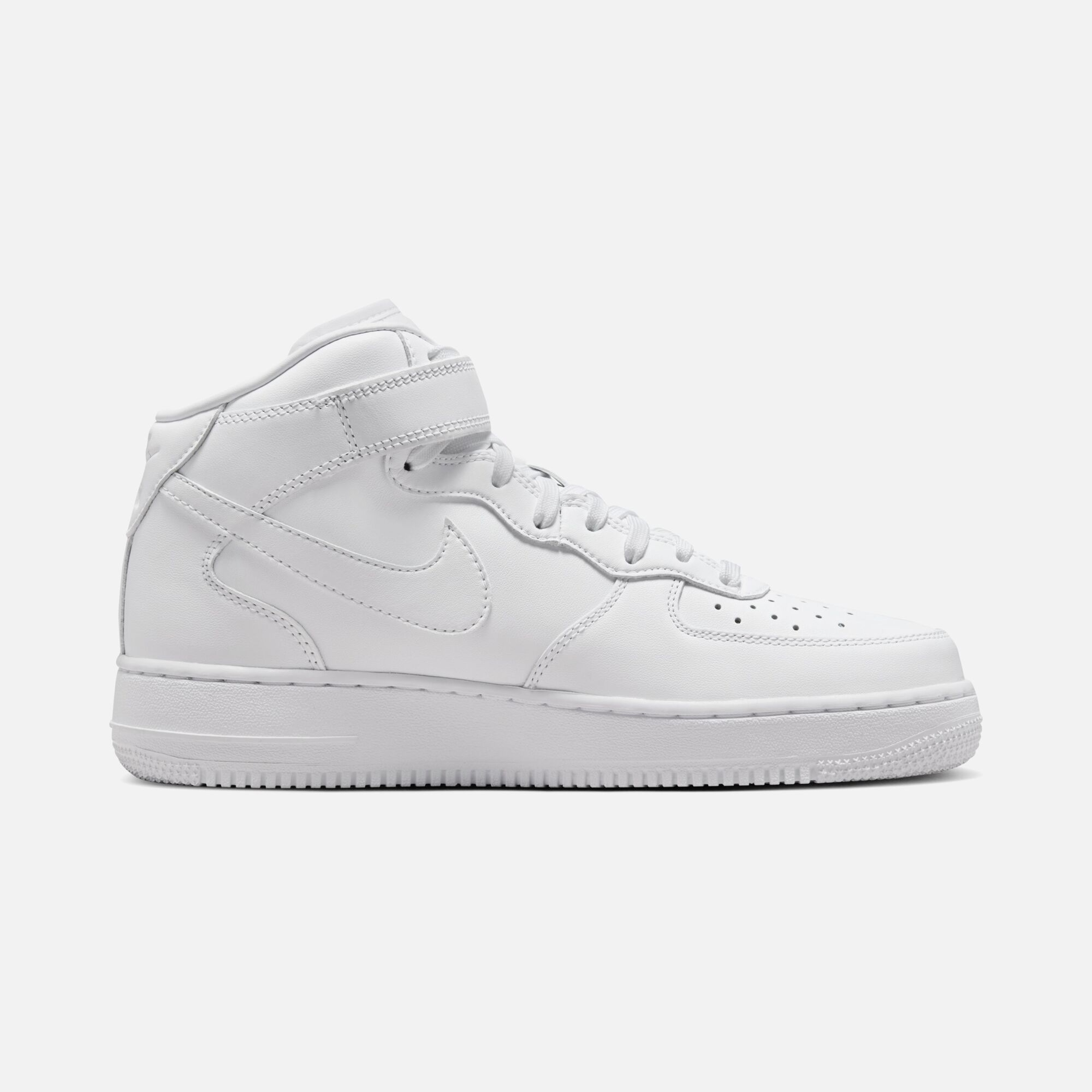 Nike Air Force 1 '07 Mid Fresh Triple White Erkek Spor Ayakkabı