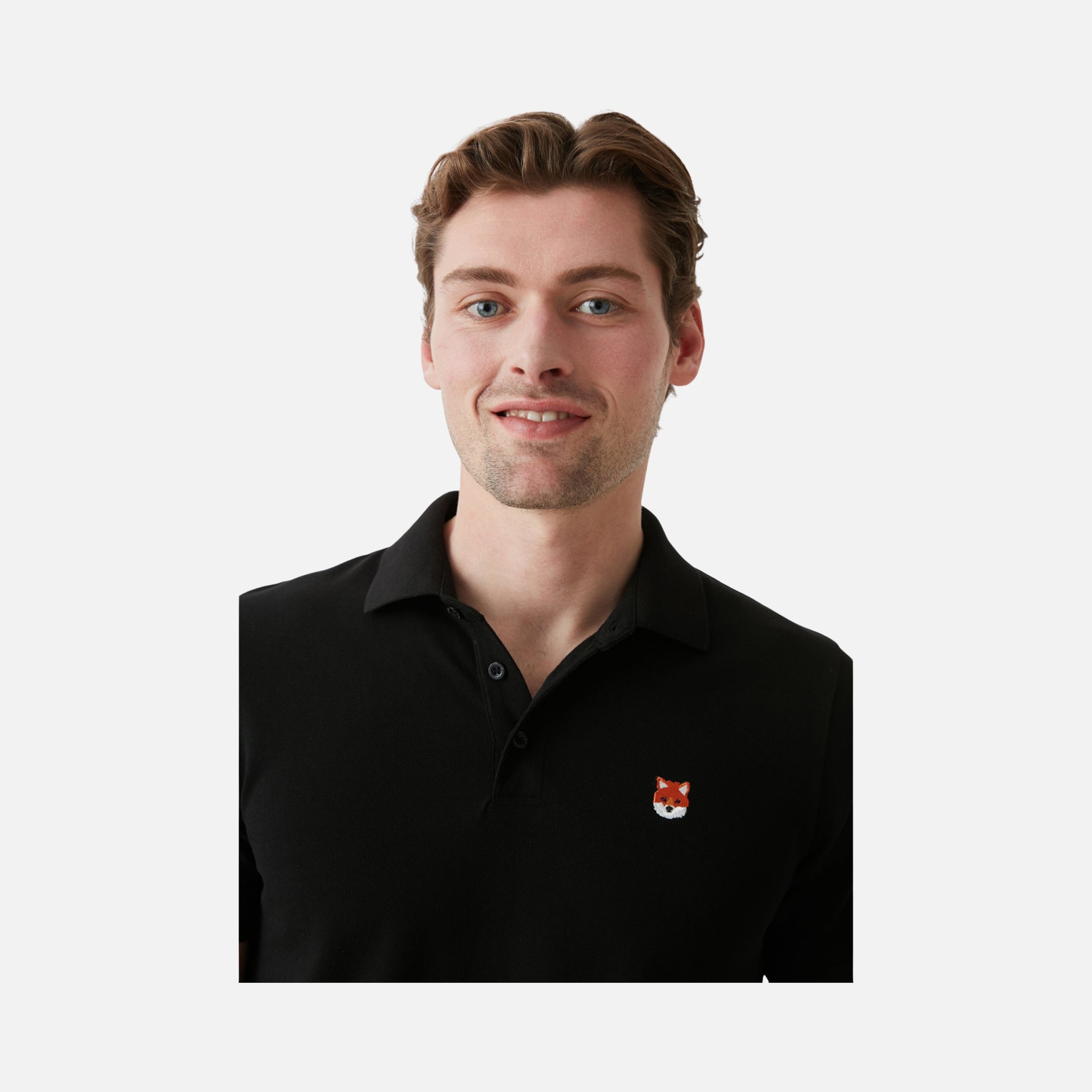 WWF Sportswear Kızıl Tilki Embroidered Regular-Fit Polo Collar Short-Sleeve Unisex Tişört