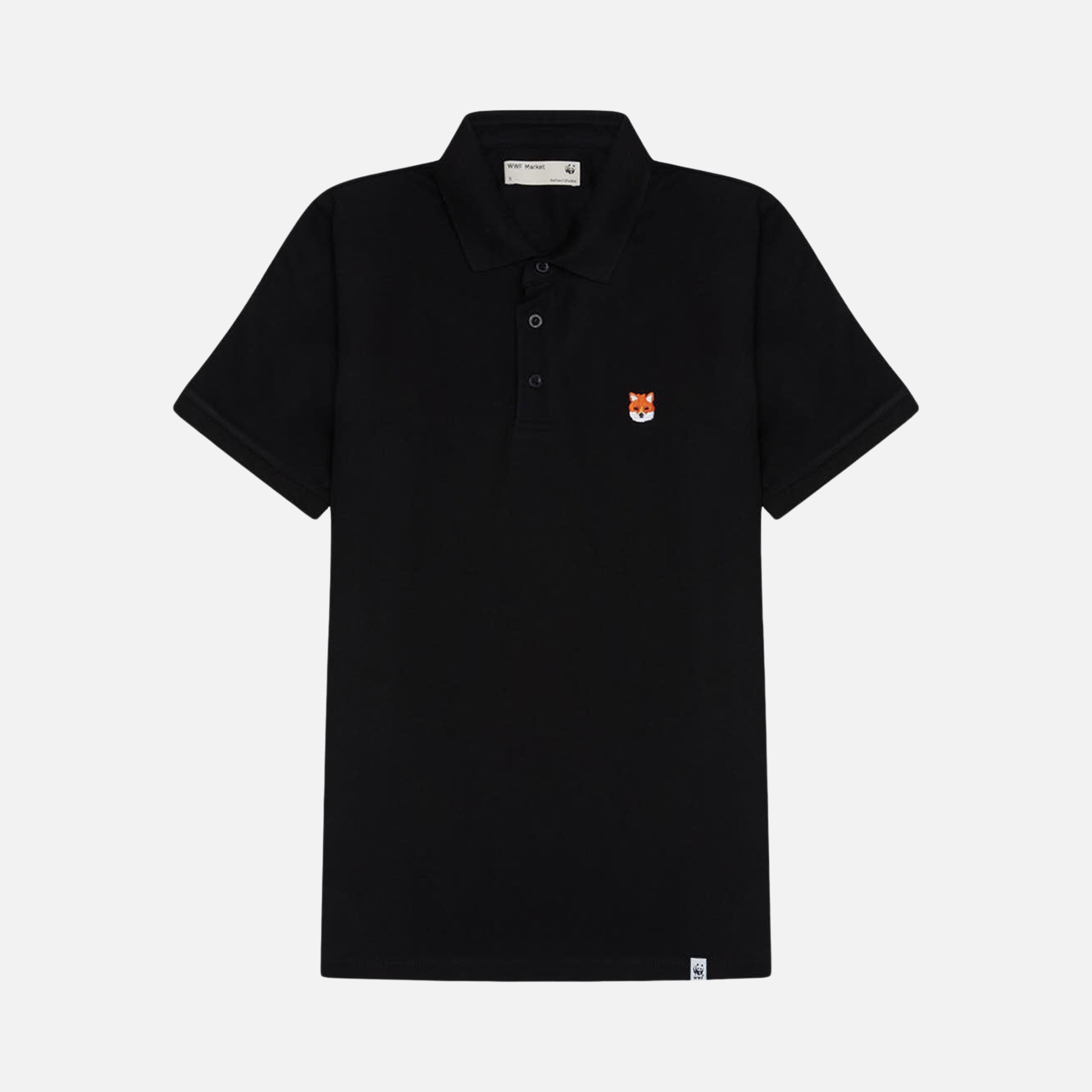 WWF Sportswear Kızıl Tilki Embroidered Regular-Fit Polo Collar Short-Sleeve Unisex Tişört