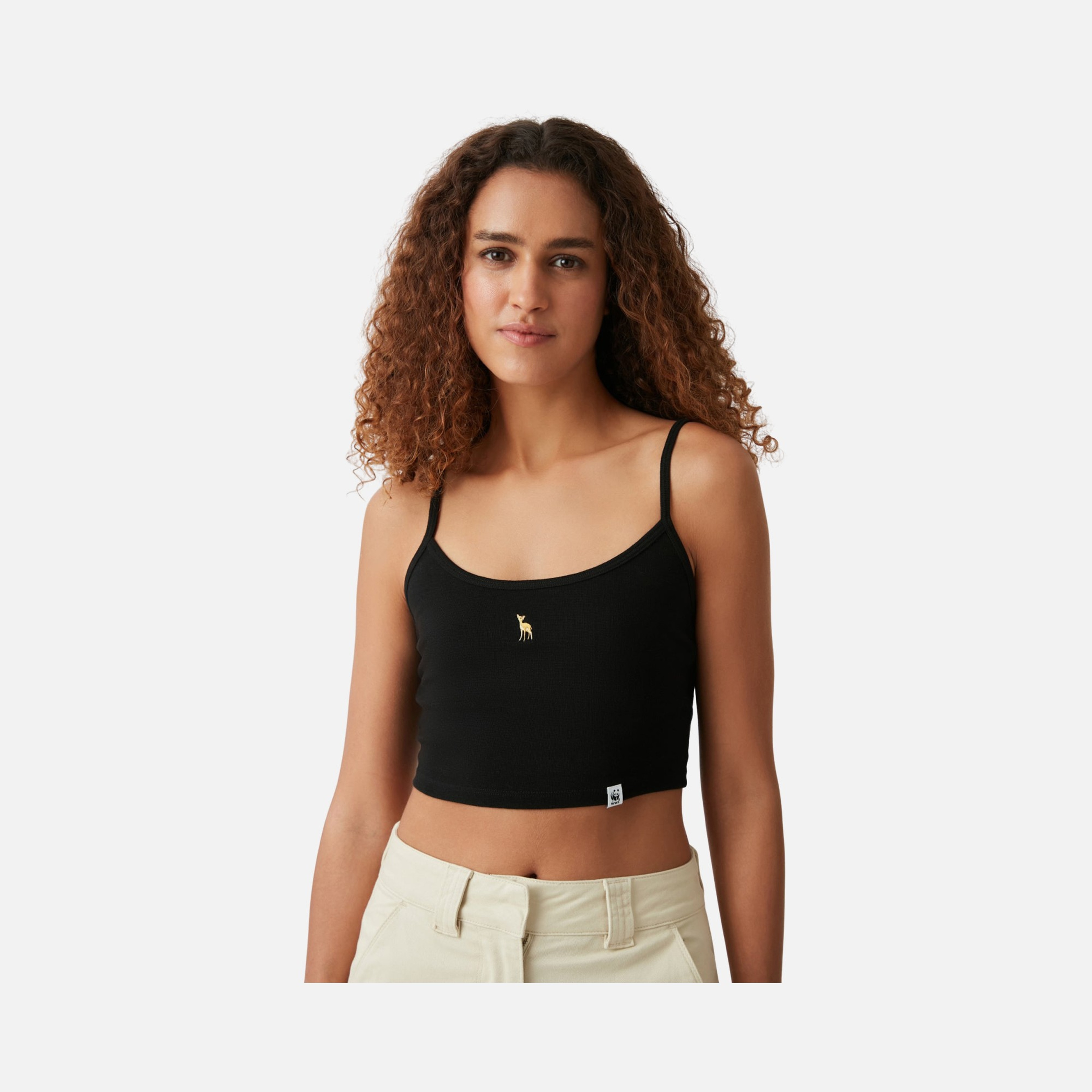 WWF Sportswear Ceylan Embroidered Cropped Kadın Atlet