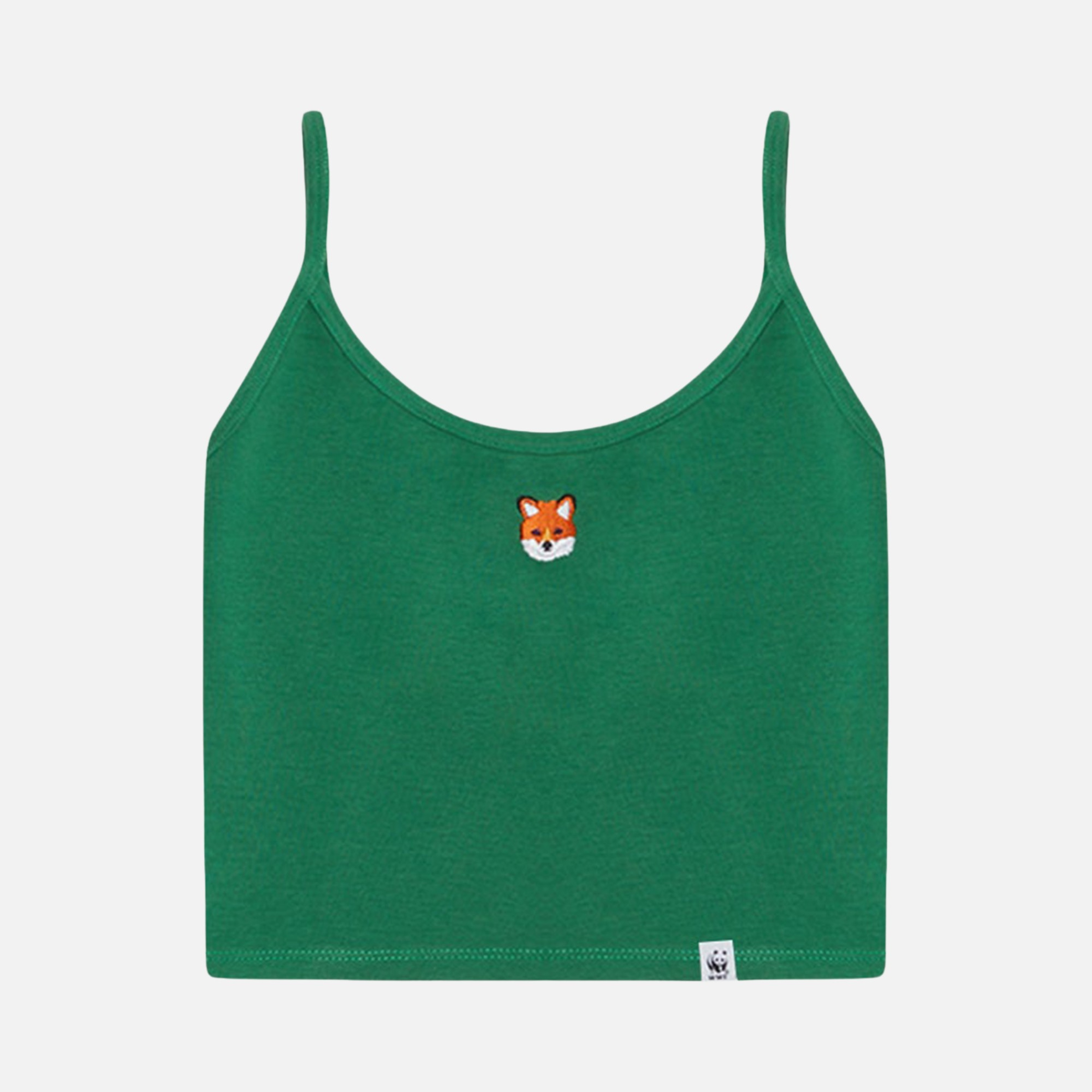 WWF Sportswear Kızıl Tilki Embroidered Cropped Kadın Atlet