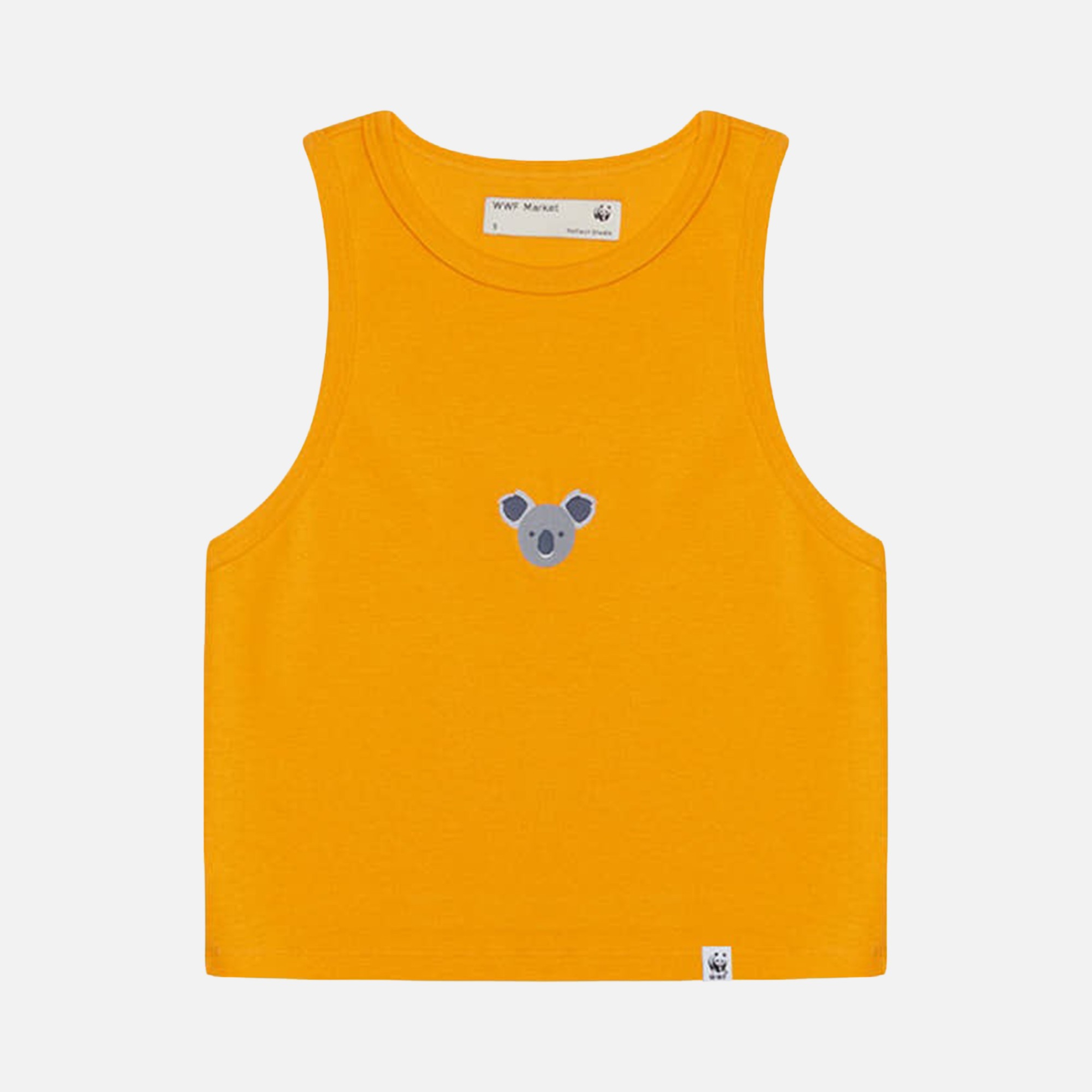 WWF Sportswear Koala Embroidered Cropped Kadın Atlet
