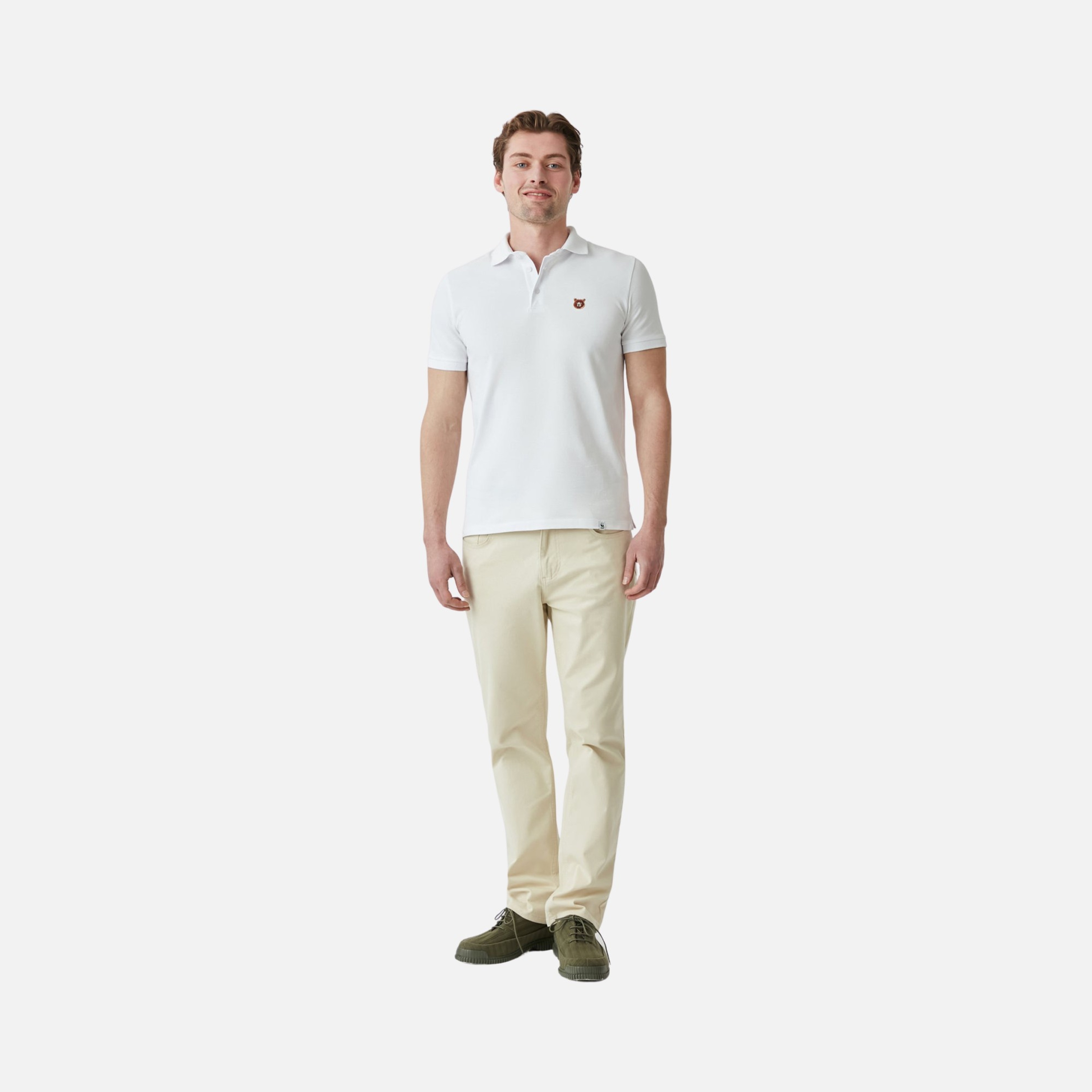 WWF Sportswear Kaplan Chino Embroidered Regular-Fit Erkek Pantolon