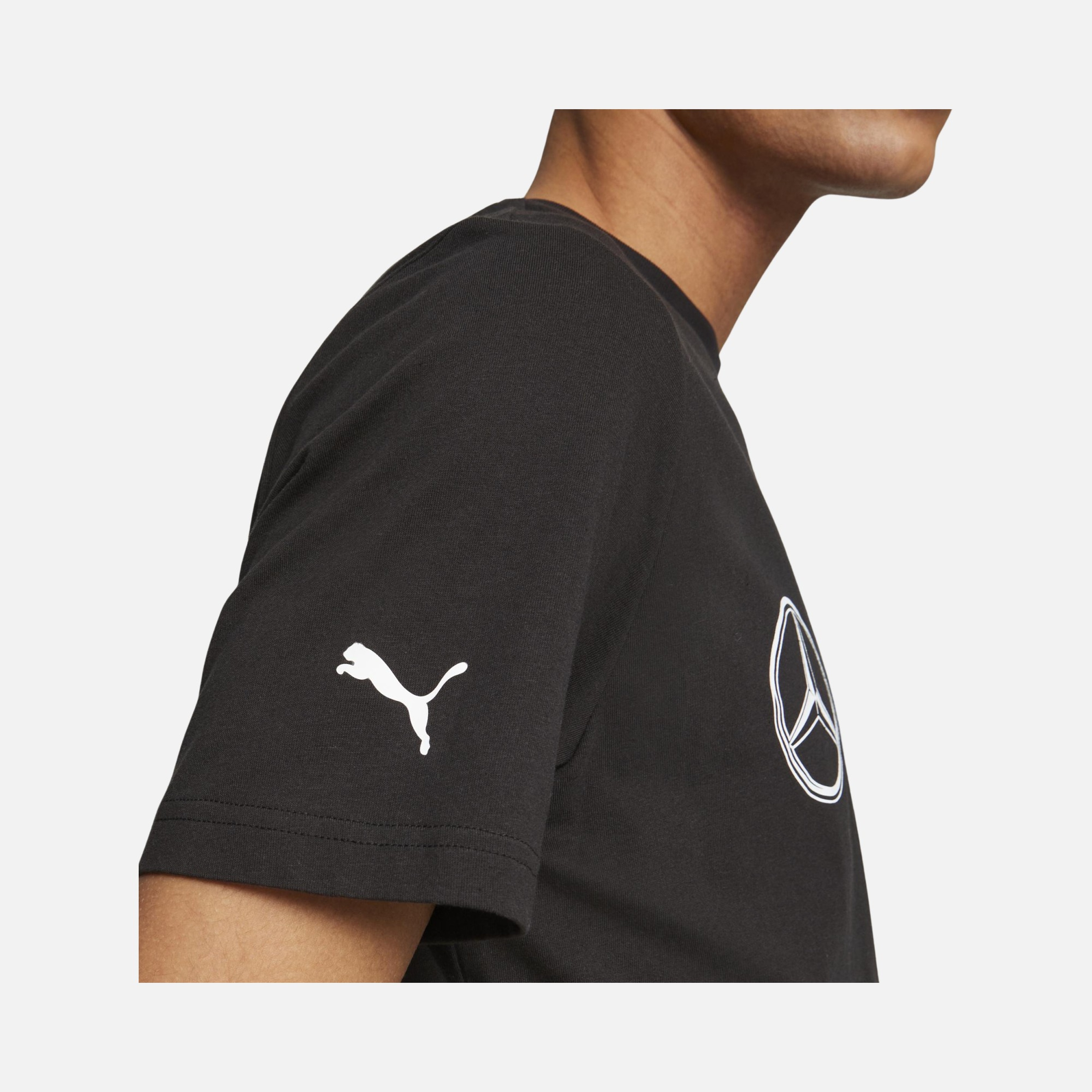 Puma Sportswear Mercedes-AMG Petronas Motorsport F1 Essentials Logo Short-Seeve Erkek Tişört