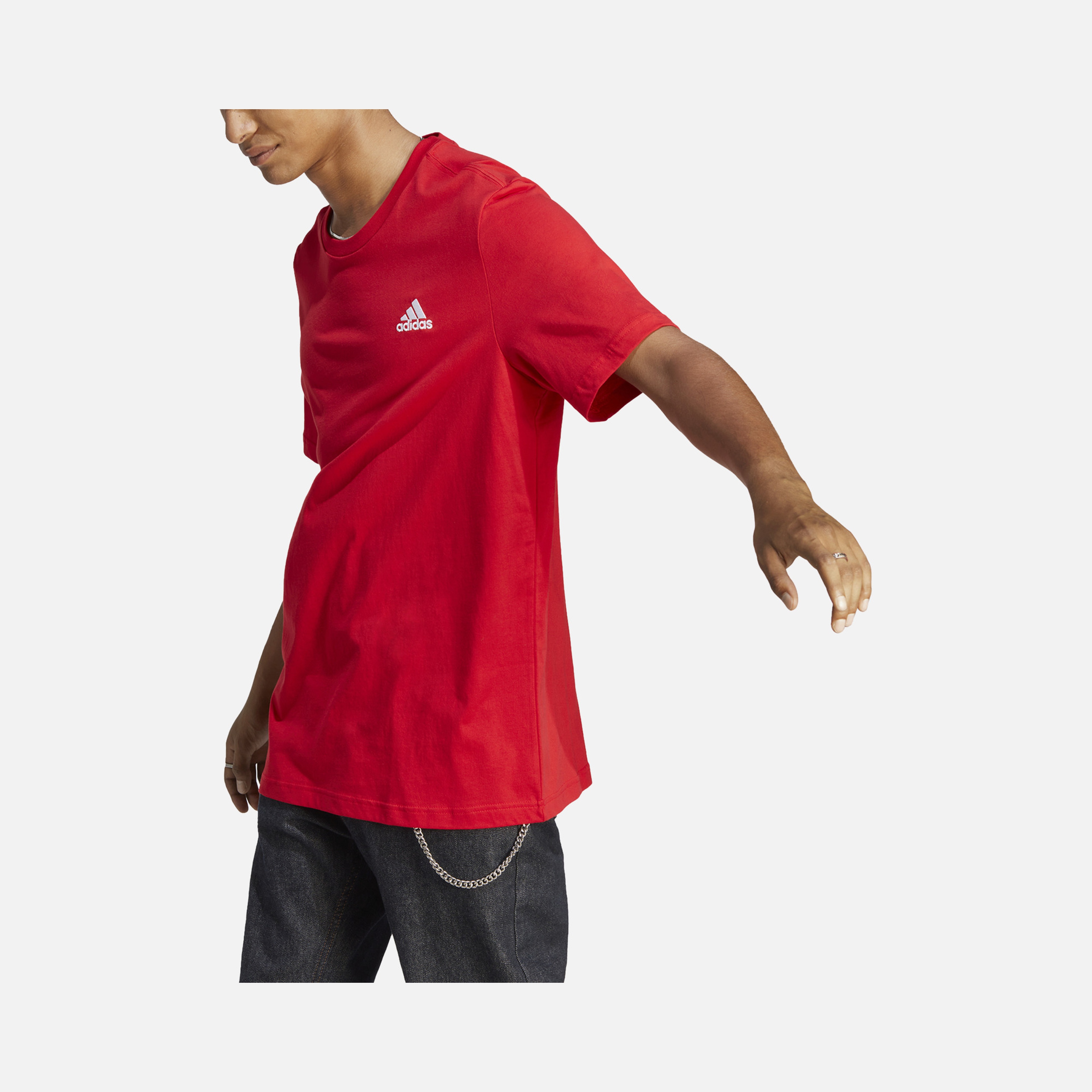 adidas Essentials Single Jersey Embroidered Small Logo Short-Sleeve Erkek Tişört