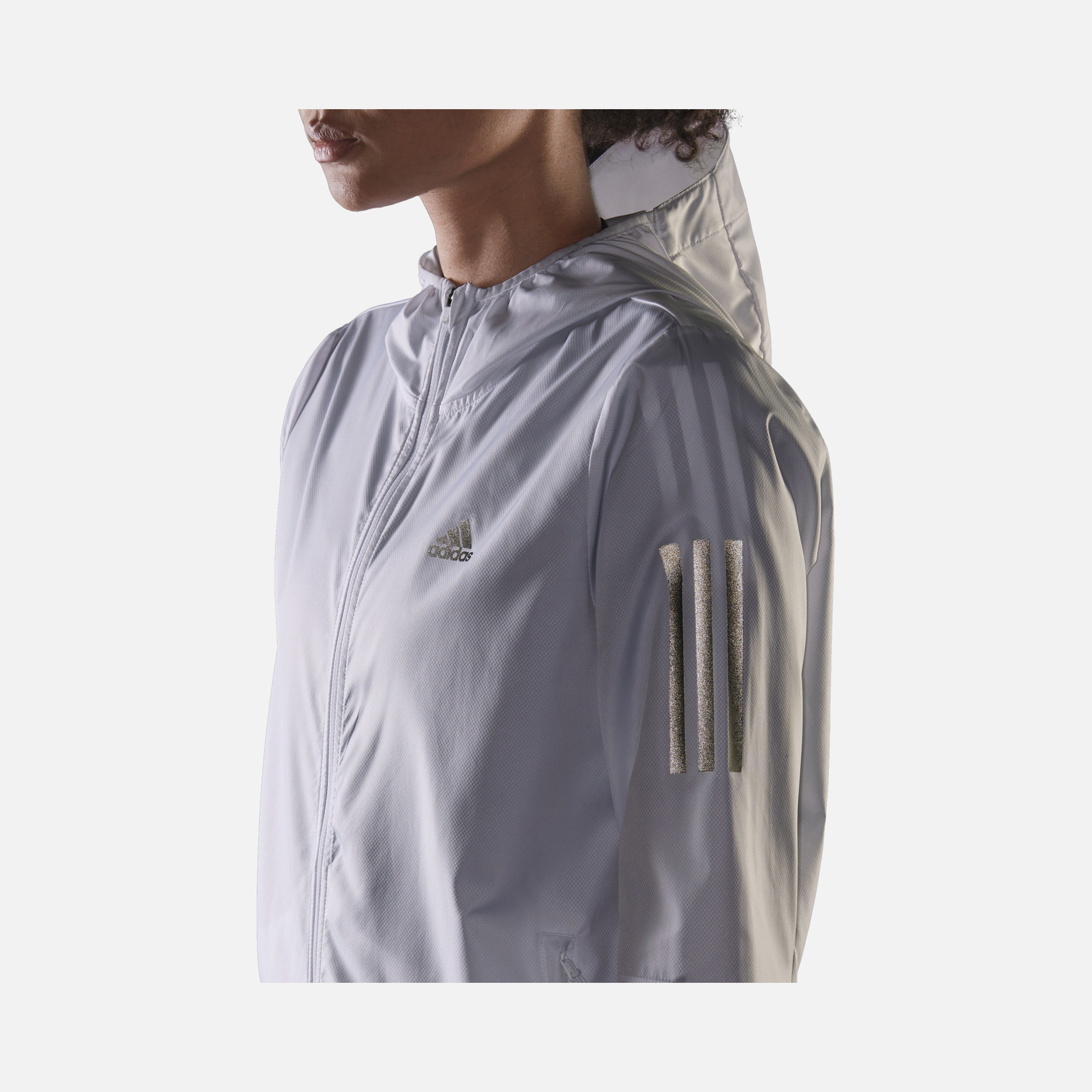 adidas Own the Run 3-Stripes Hooded Running Windbreaker Kadın Ceket