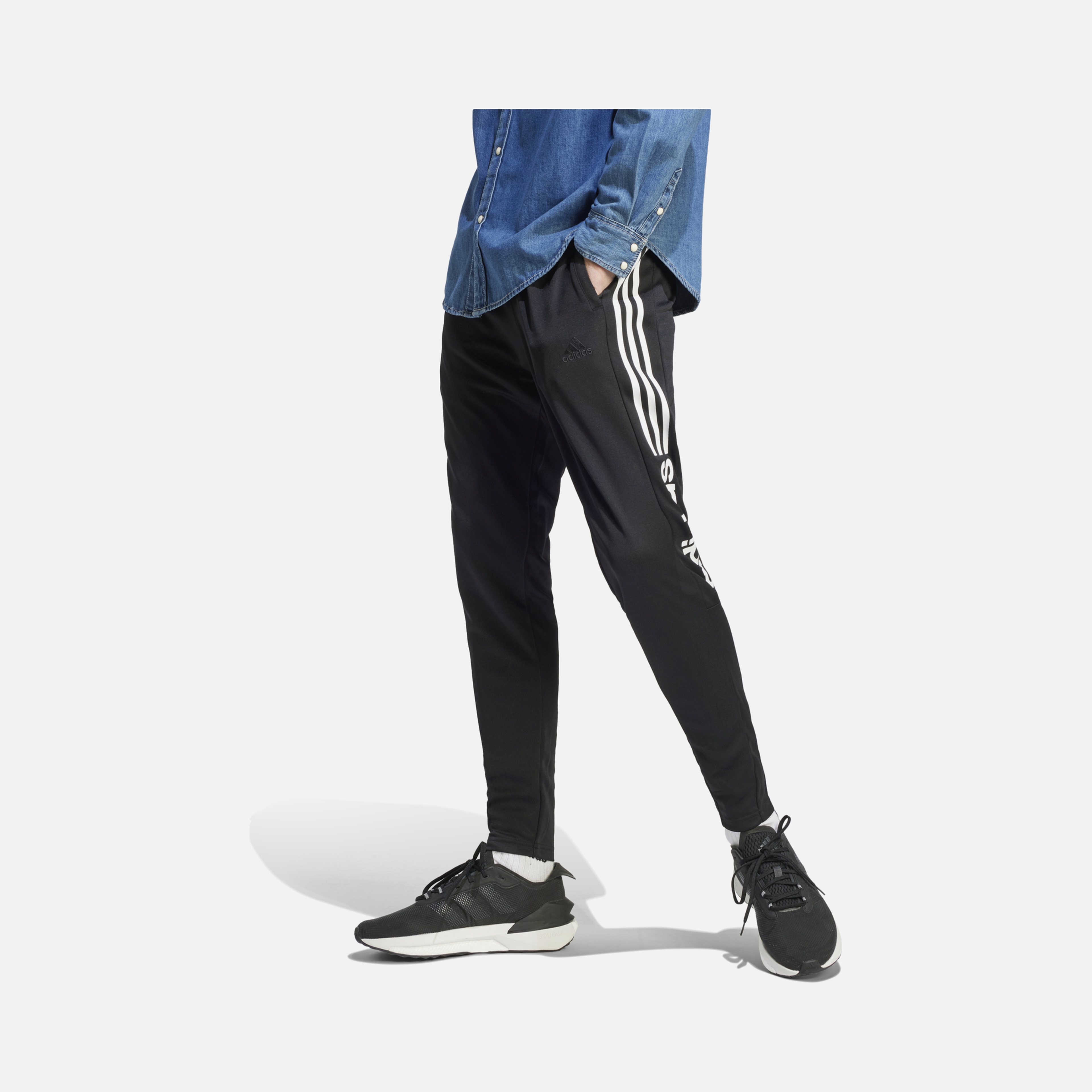 adidas Calça Tiro Wordmark Logo Half-Zip Erkek Eşofman Altı