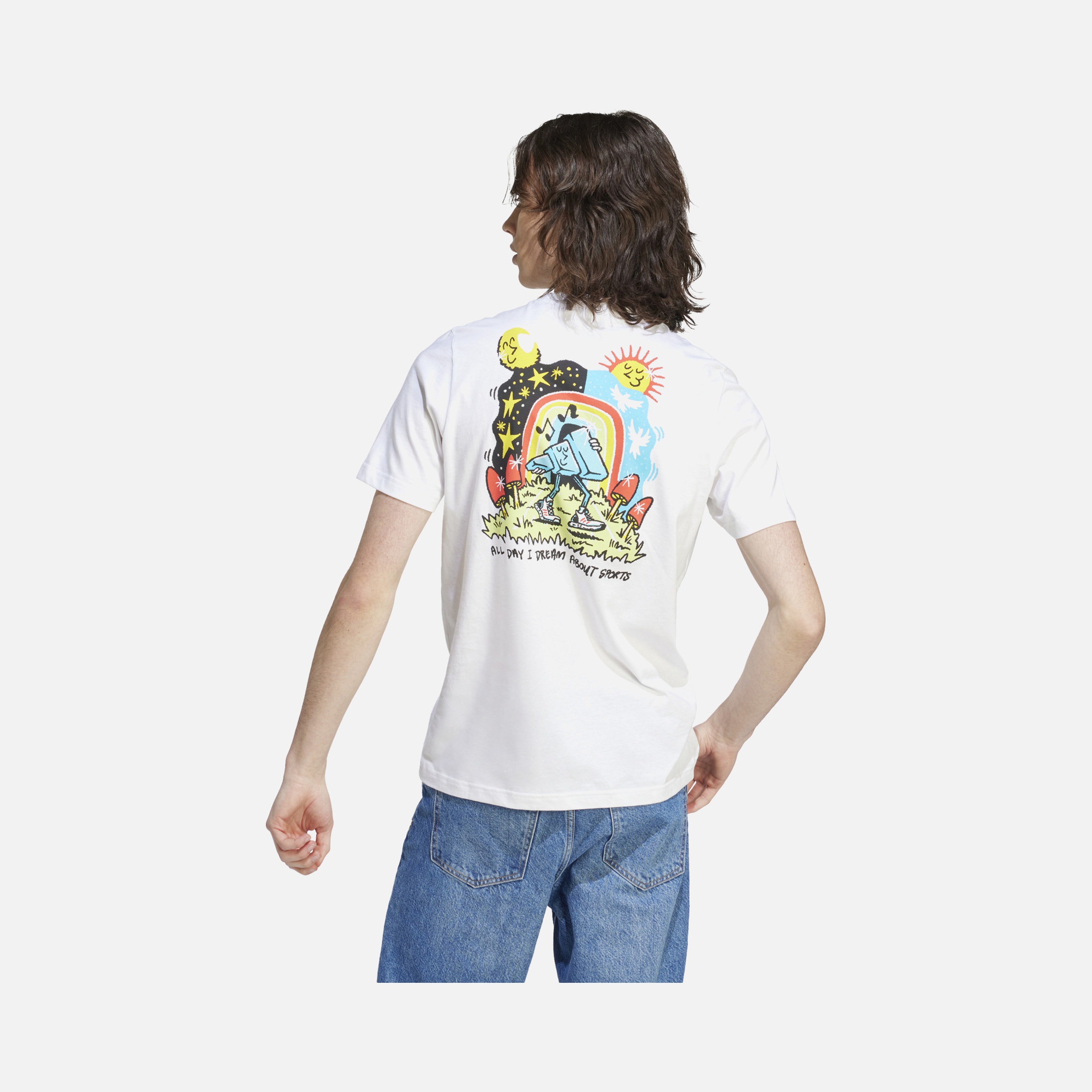 adidas Sportswear Elevated Doodle Puff Graphic Short-Sleeve Erkek Tişört