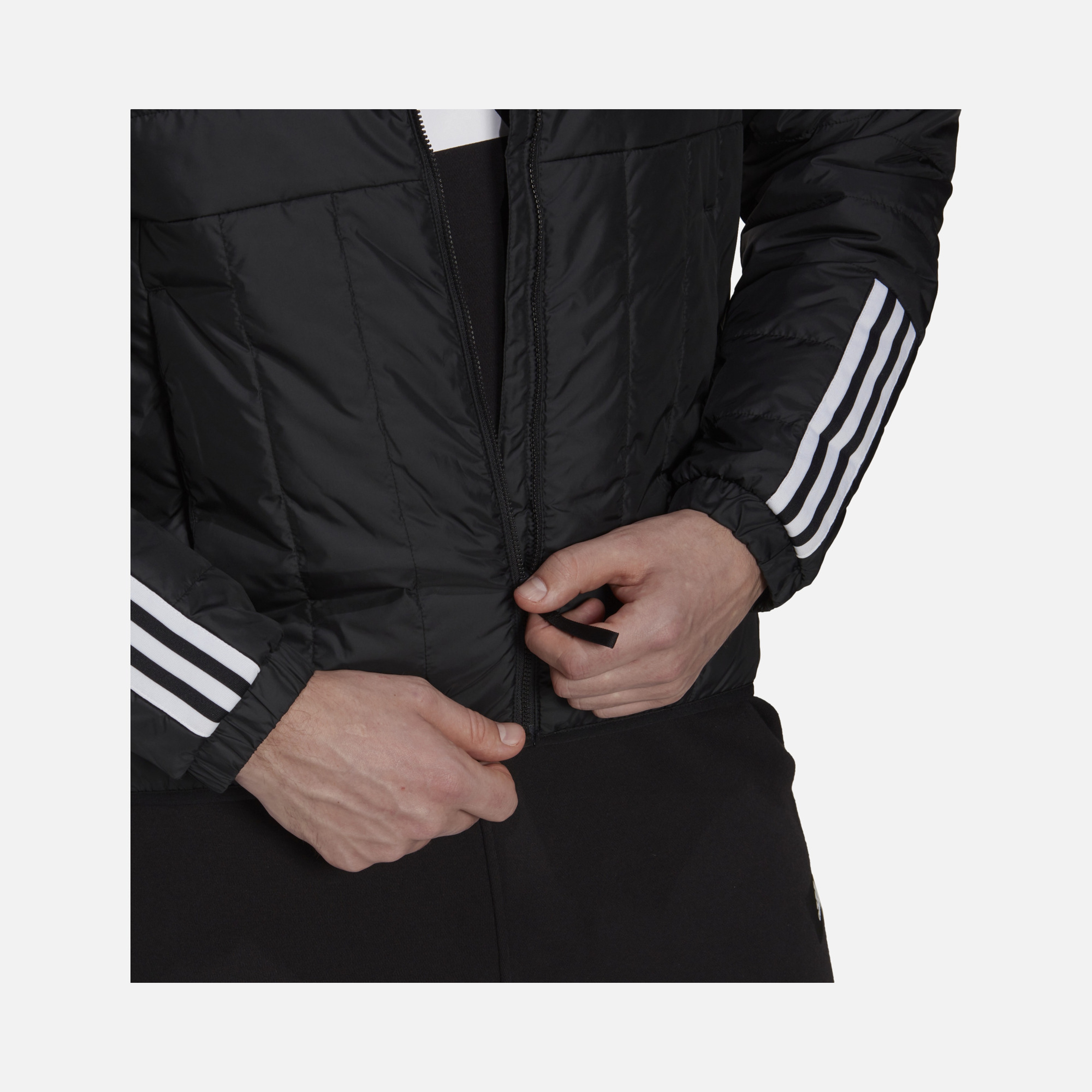 adidas Sportswear Itavic 3-Stripes Light Full-Zip Hoodie Erkek Mont
