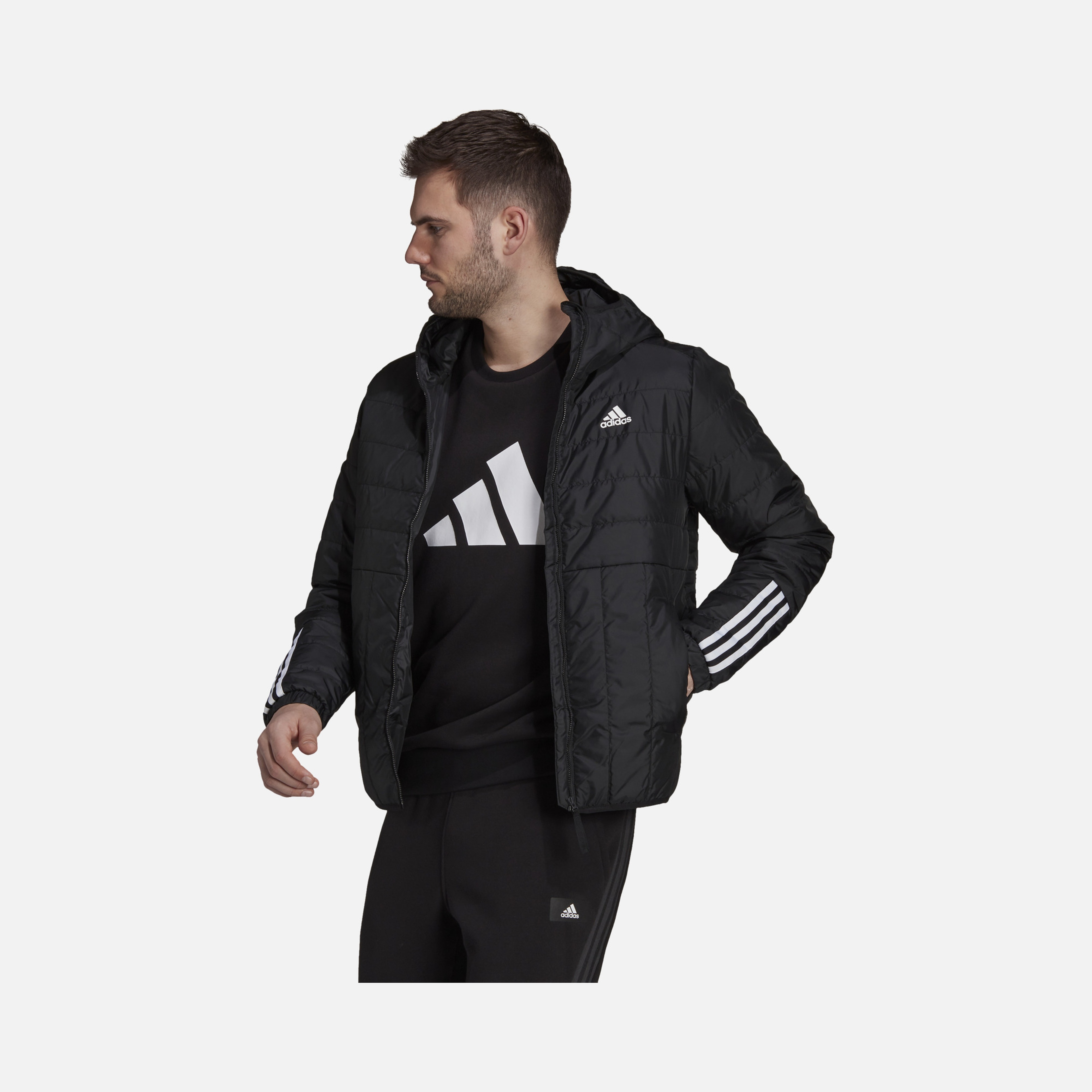 adidas Sportswear Itavic 3-Stripes Light Full-Zip Hoodie Erkek Mont