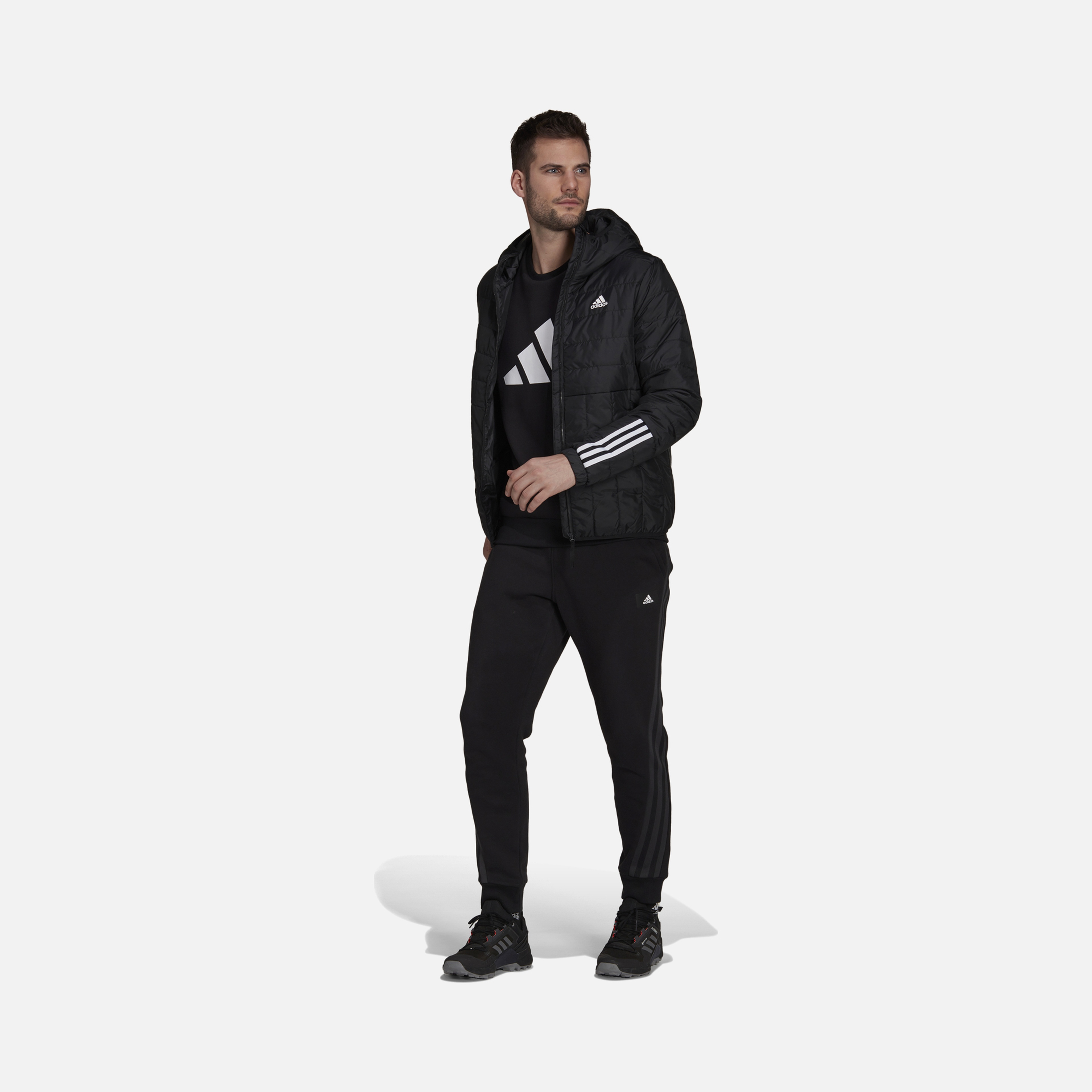 adidas Sportswear Itavic 3-Stripes Light Full-Zip Hoodie Erkek Mont