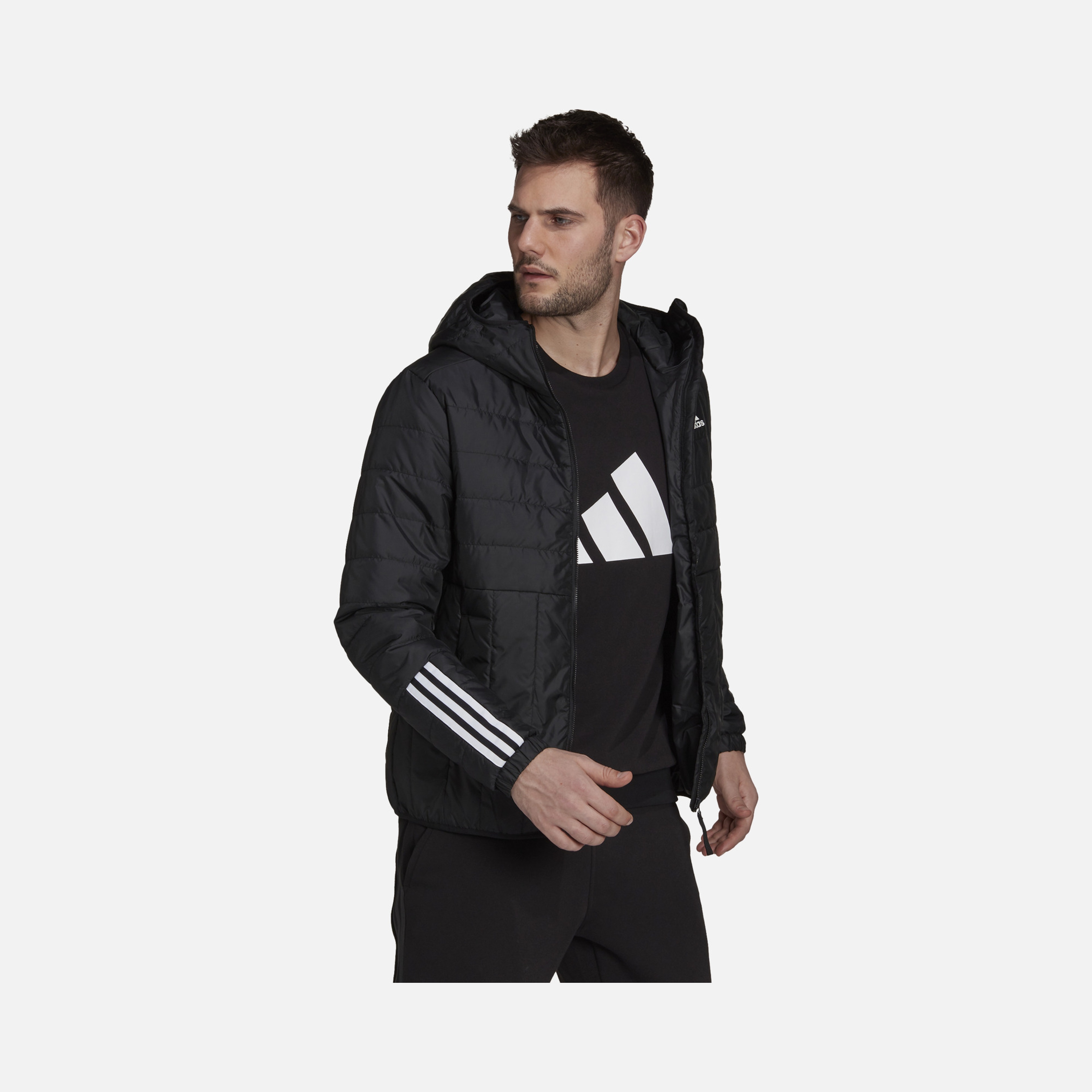 adidas Sportswear Itavic 3-Stripes Light Full-Zip Hoodie Erkek Mont