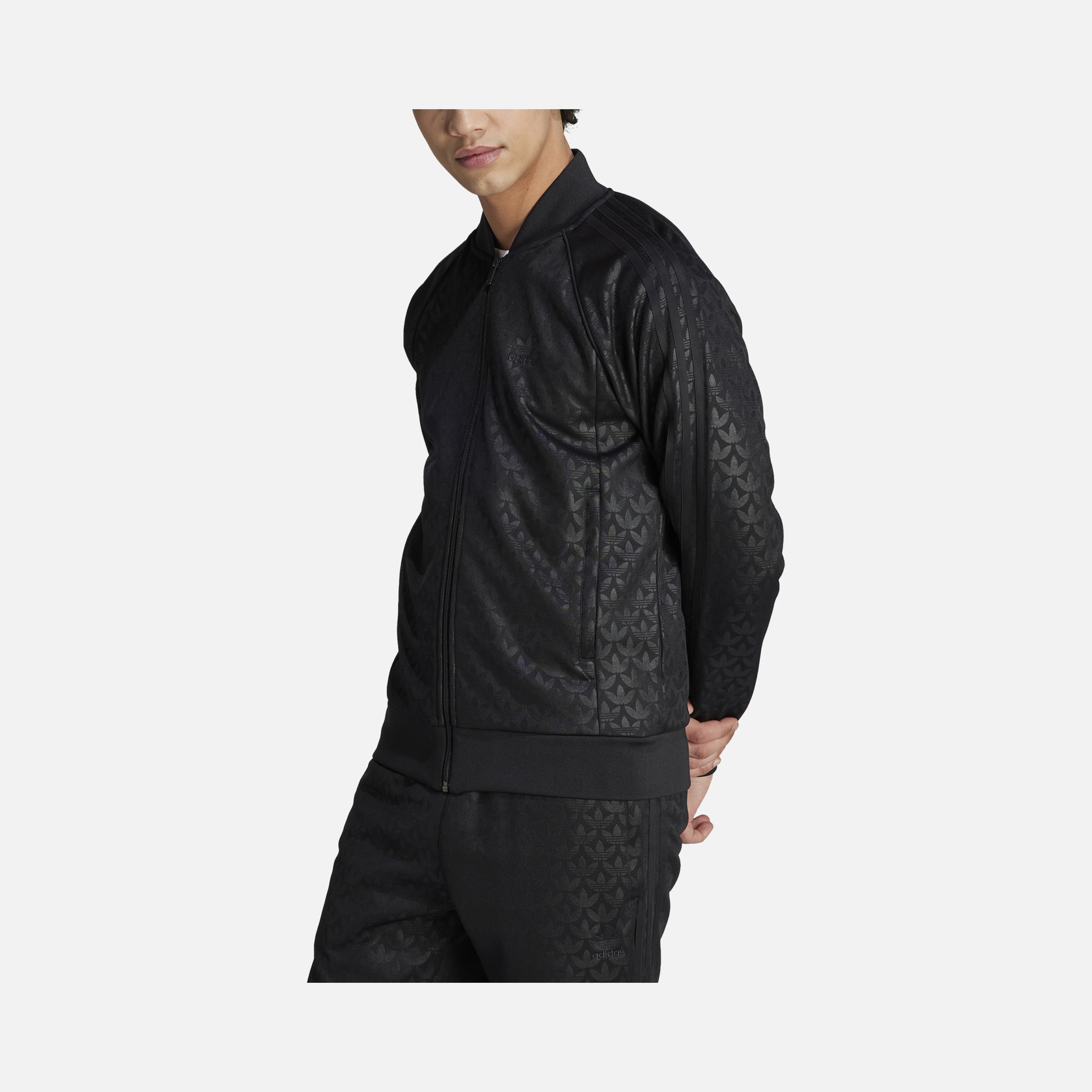 adidas Sportswear Monogram 3-Stripes Full-Zip Erkek Sweatshirt