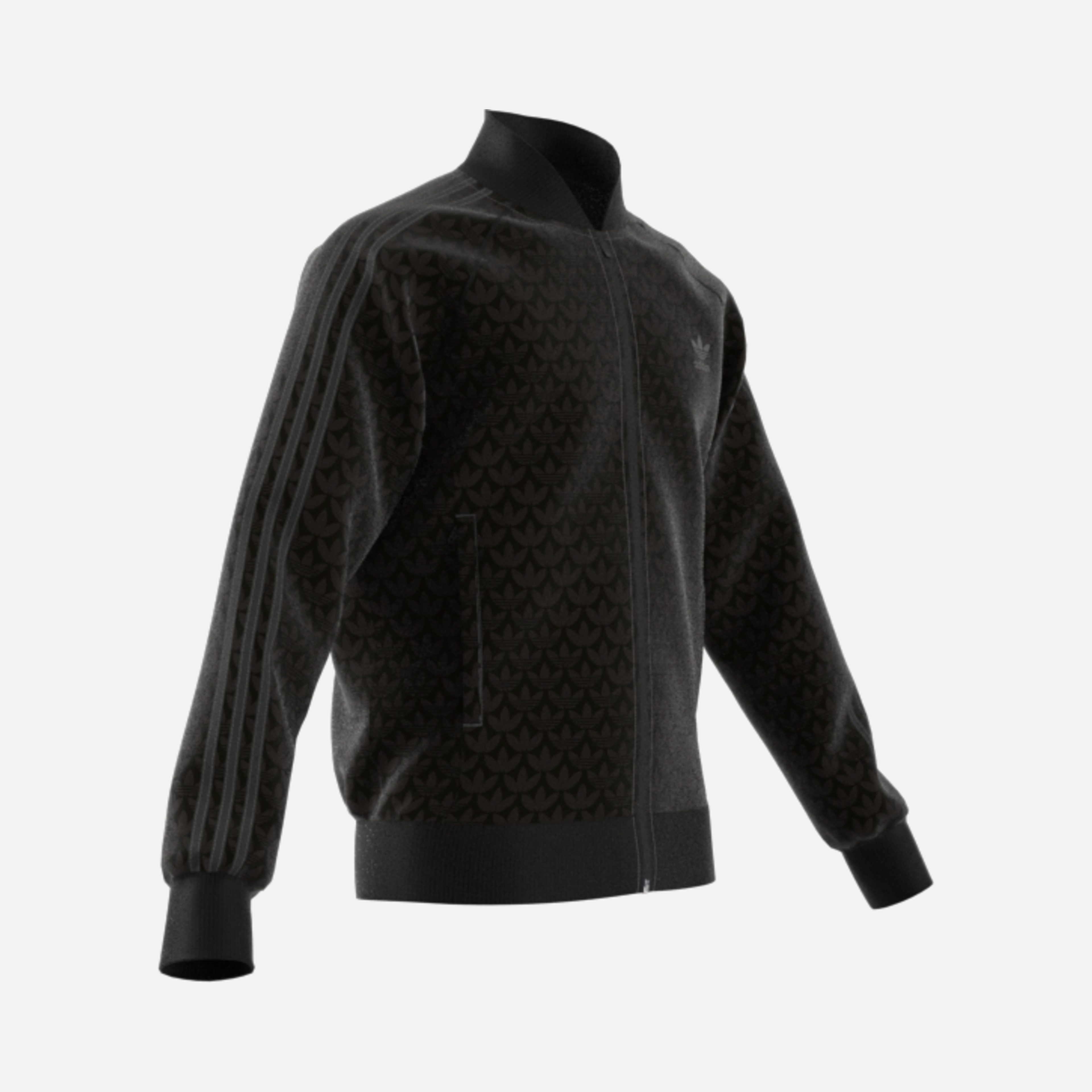 adidas Sportswear Monogram 3-Stripes Full-Zip Erkek Sweatshirt