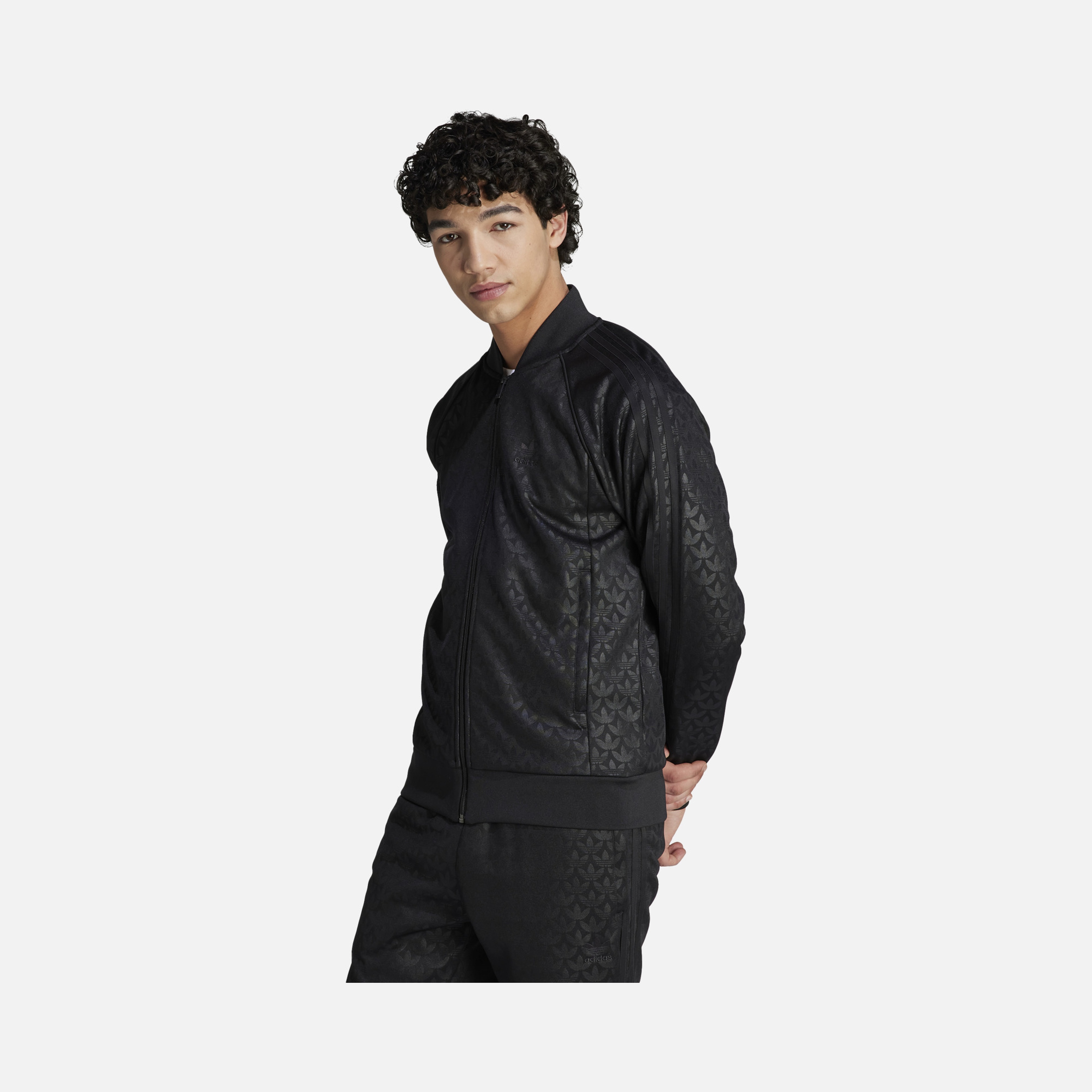 adidas Sportswear Monogram 3-Stripes Full-Zip Erkek Sweatshirt