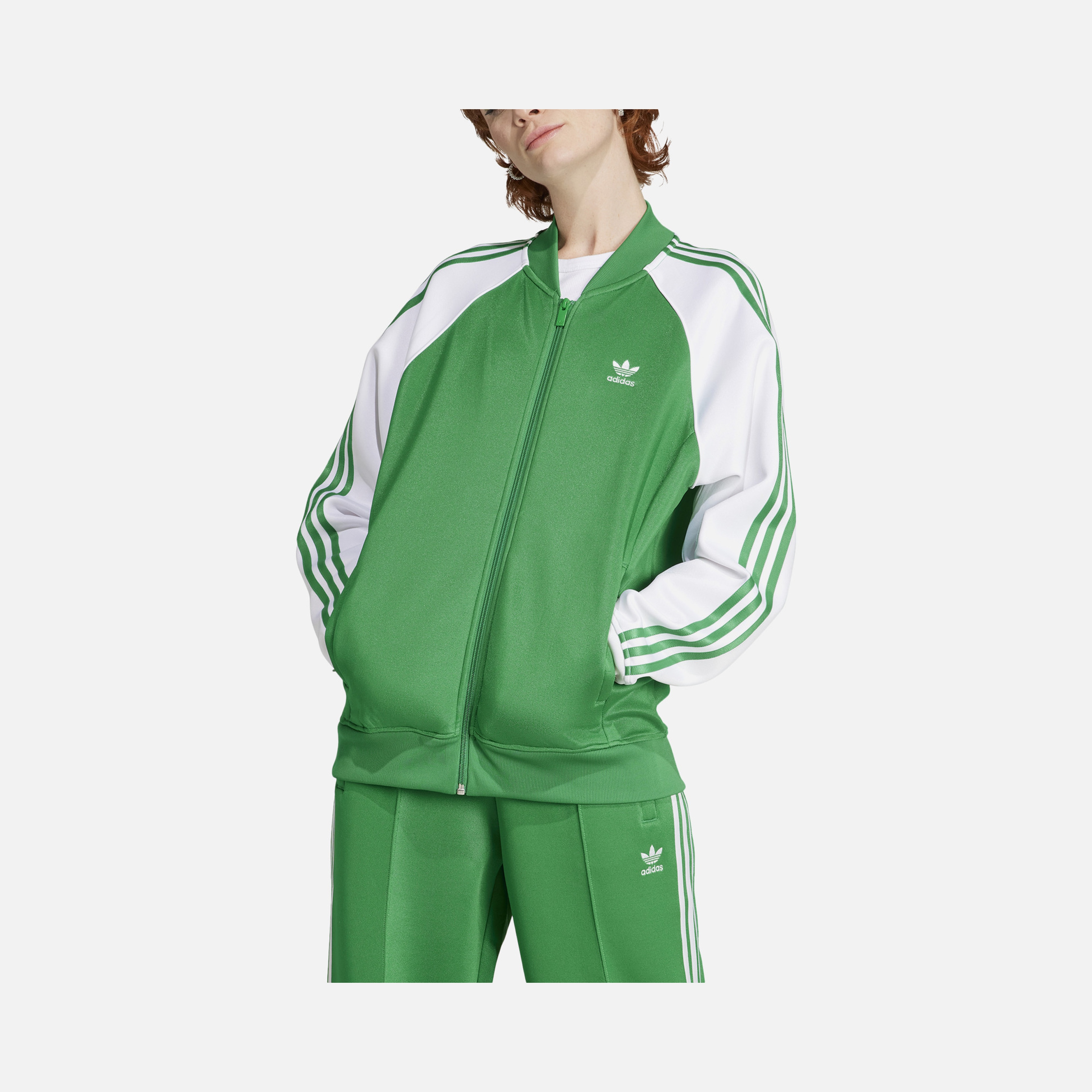 adidas Sportswear Adicolor Classics Oversize SST 3-Stripes Full-Zipp Kadın Ceket