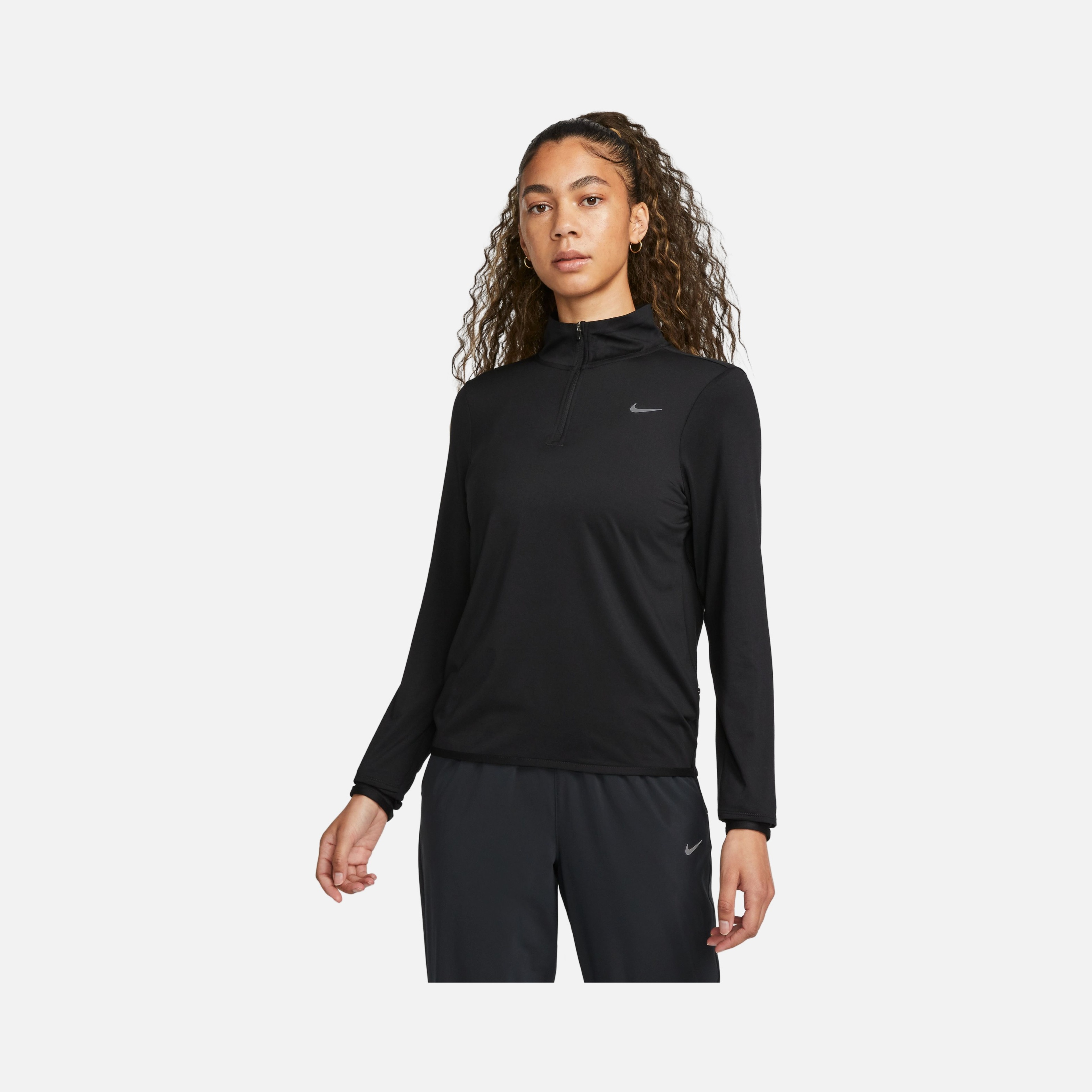 Nike Dri-Fit Swift Element UV 1/4-Zip Running Long-Sleeve Kadın Tişört