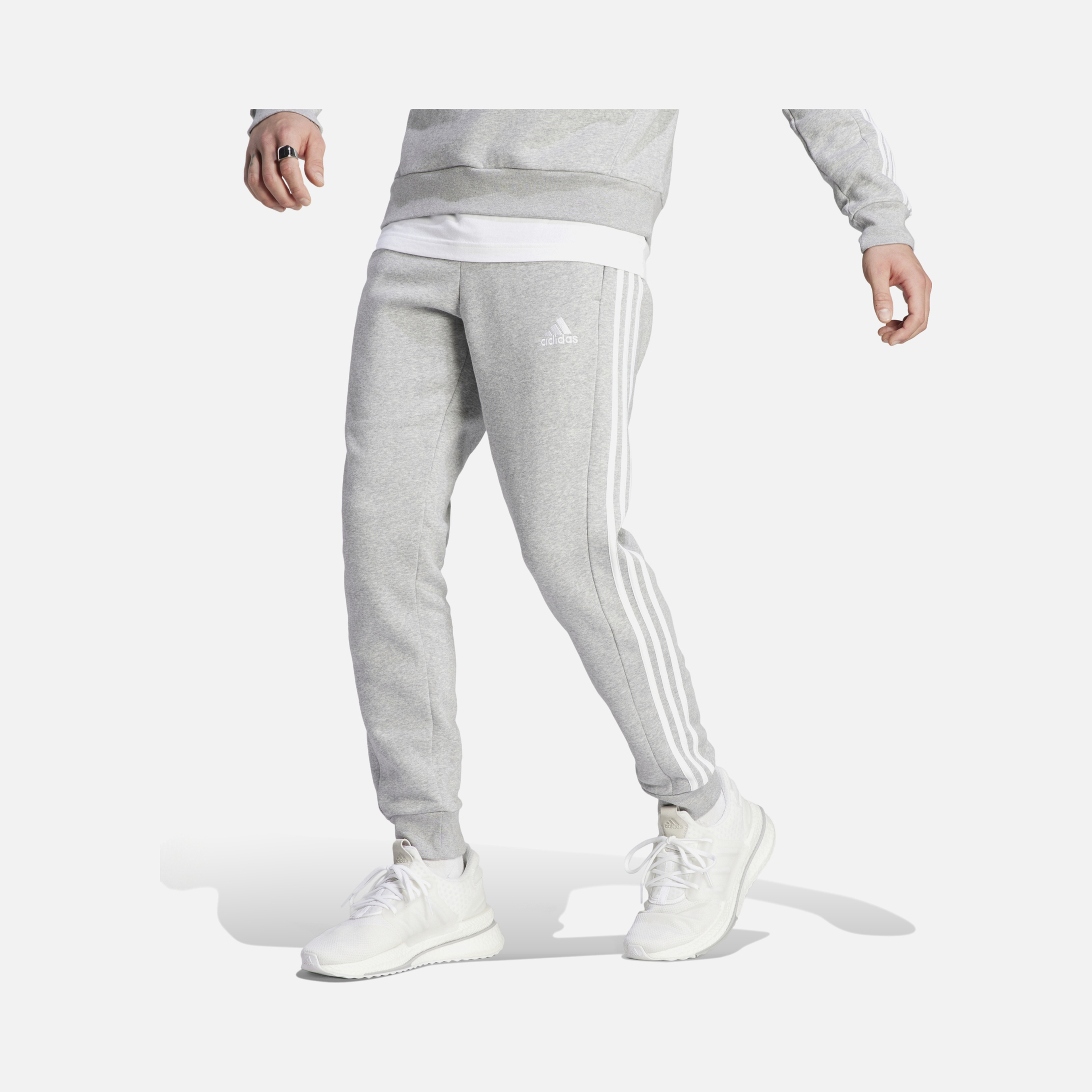 adidas Sportswear FW23 Essentials Fleece 3-Stripes Tapered Cuff Erkek Eşofman Altı