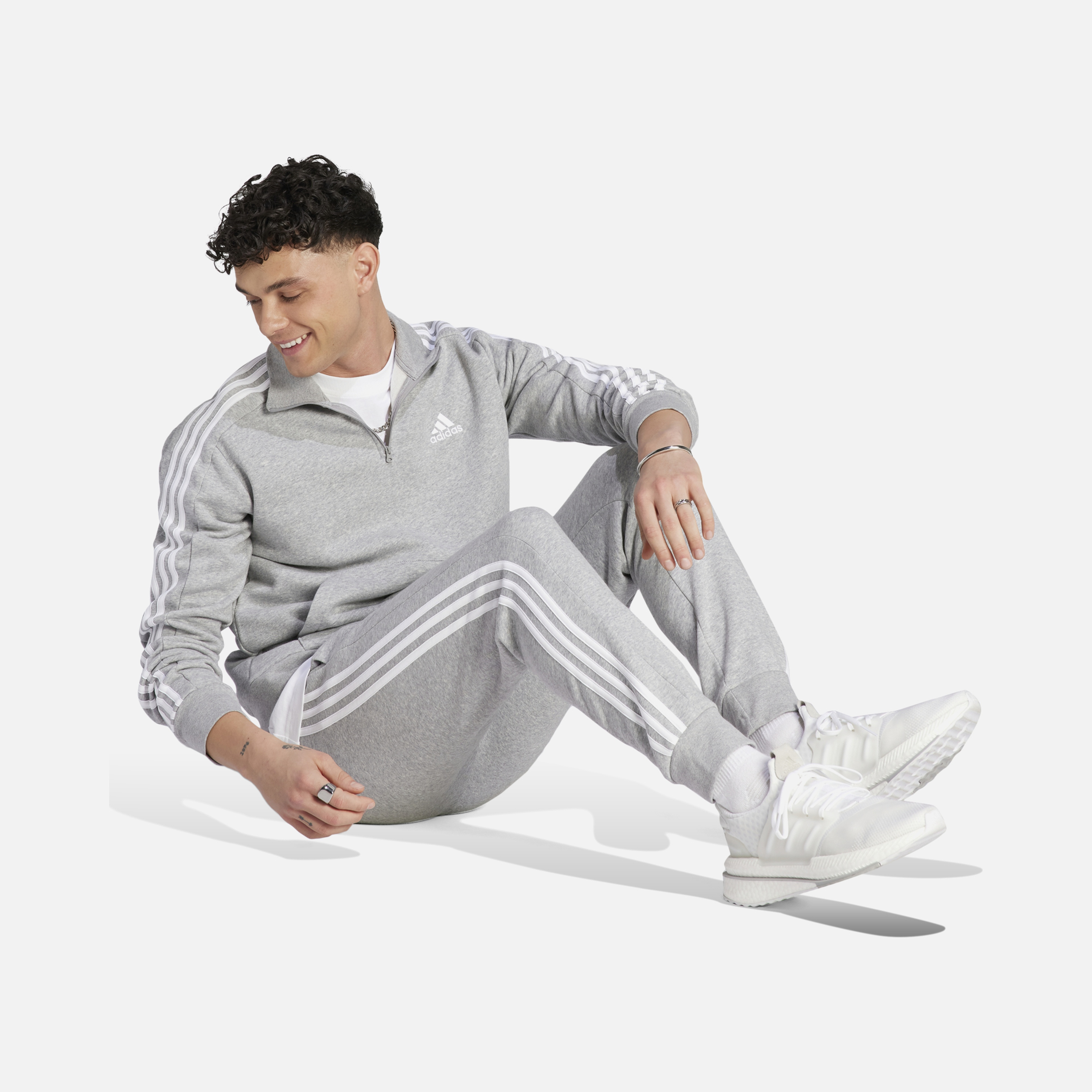 adidas Sportswear FW23 Essentials Fleece 3-Stripes Tapered Cuff Erkek Eşofman Altı
