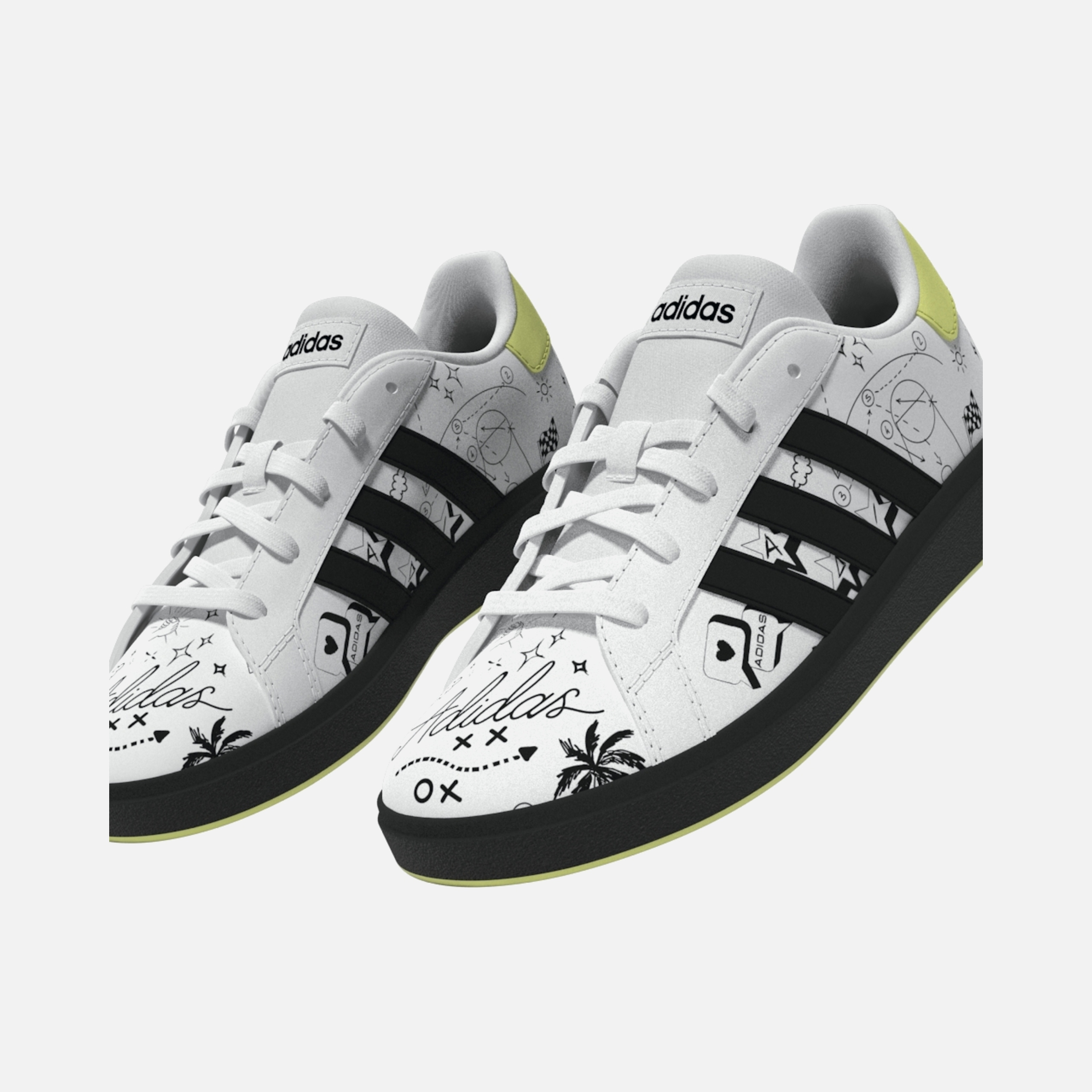 adidas Sportswear Grand Court 2.0 Graphic Çocuk Spor Ayakkabı