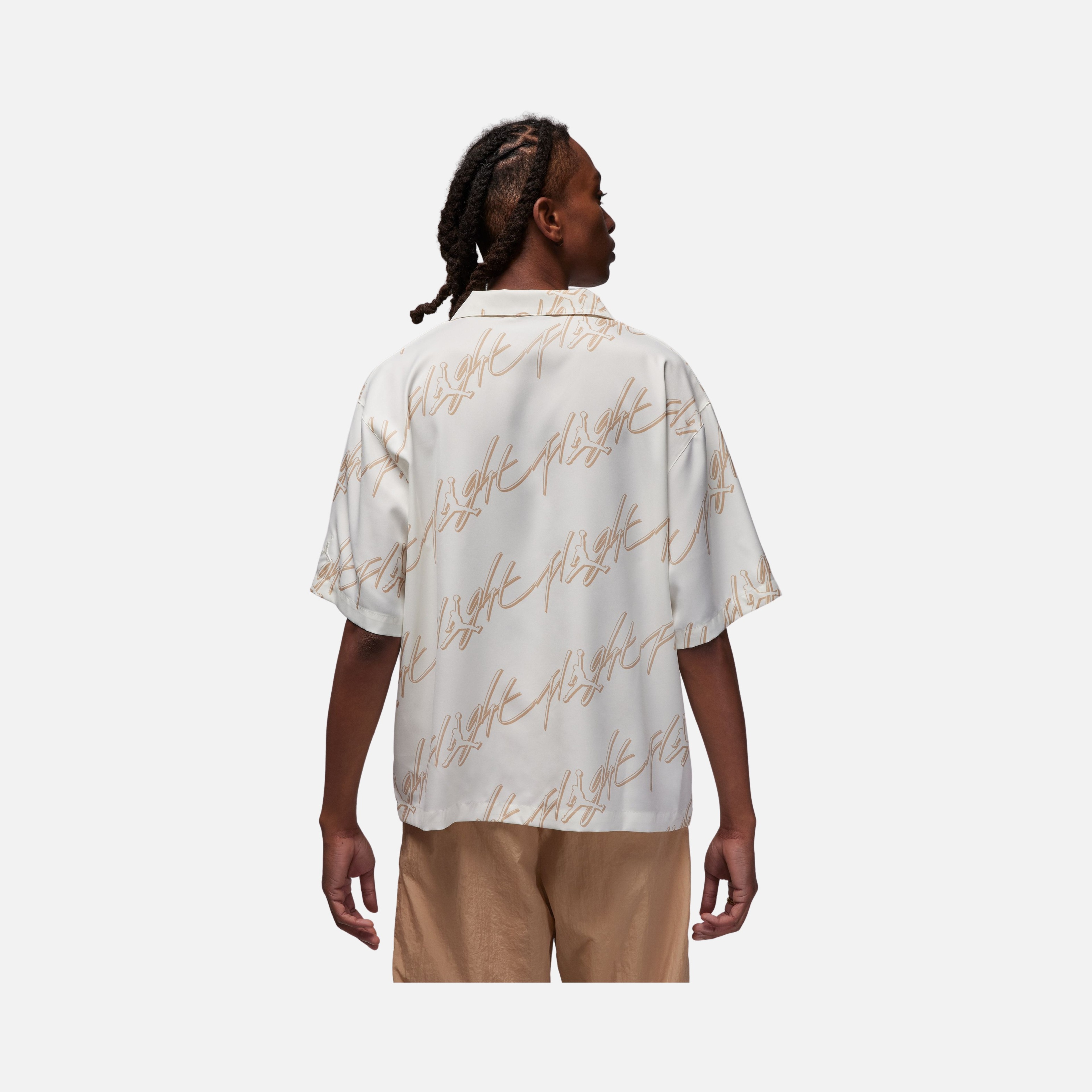Nike Jordan Essentials Graphics Full-Button Short-Sleeve Erkek Gömlek
