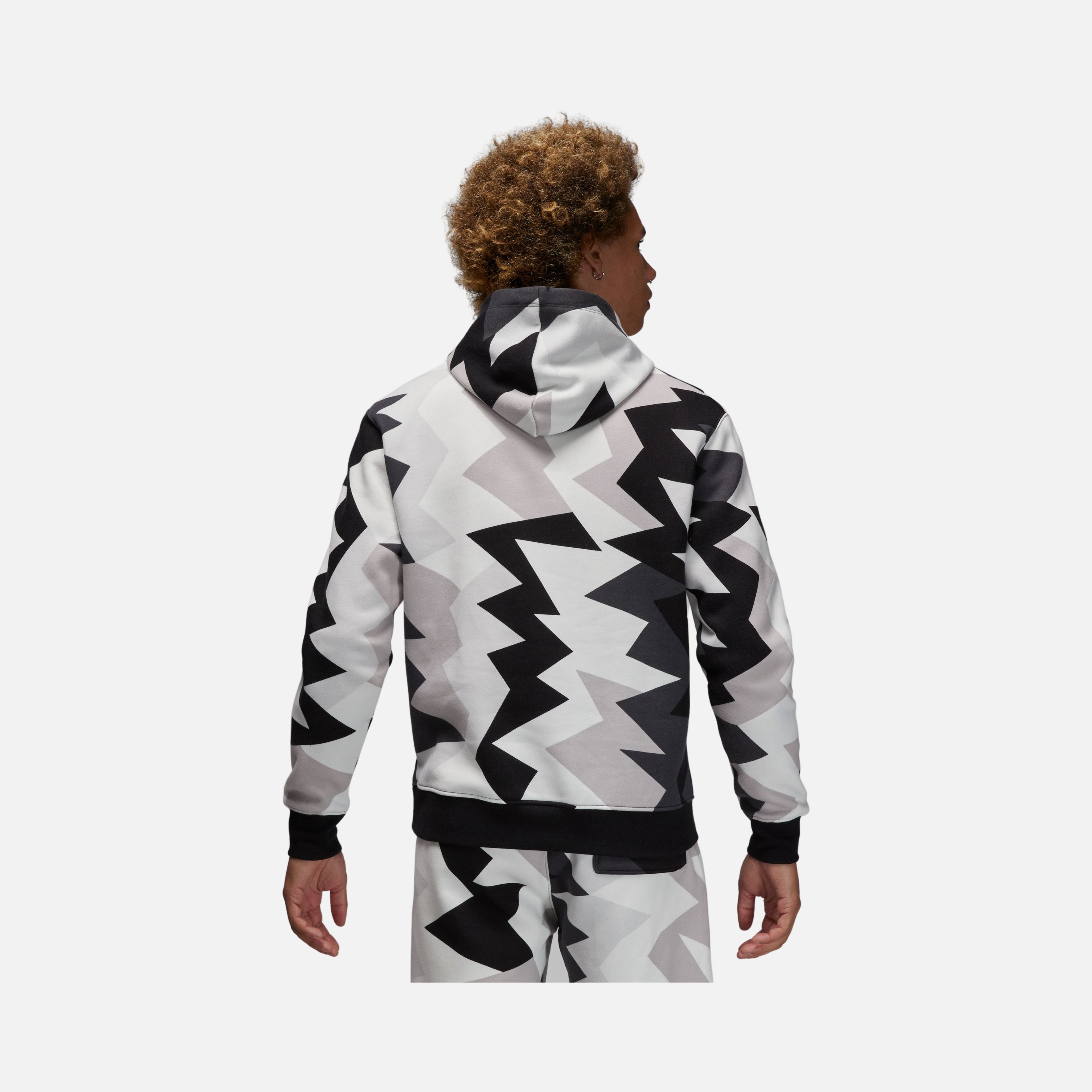 Nike Jordan Flight MVP  All-Over Printed Fleece Pullover Hoodie Erkek Sweatshirt