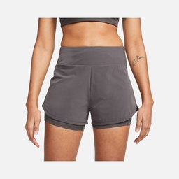 Nike Dri-Fit Bliss Mid-Rise 3" 2-in-1 Training Kadın Şort