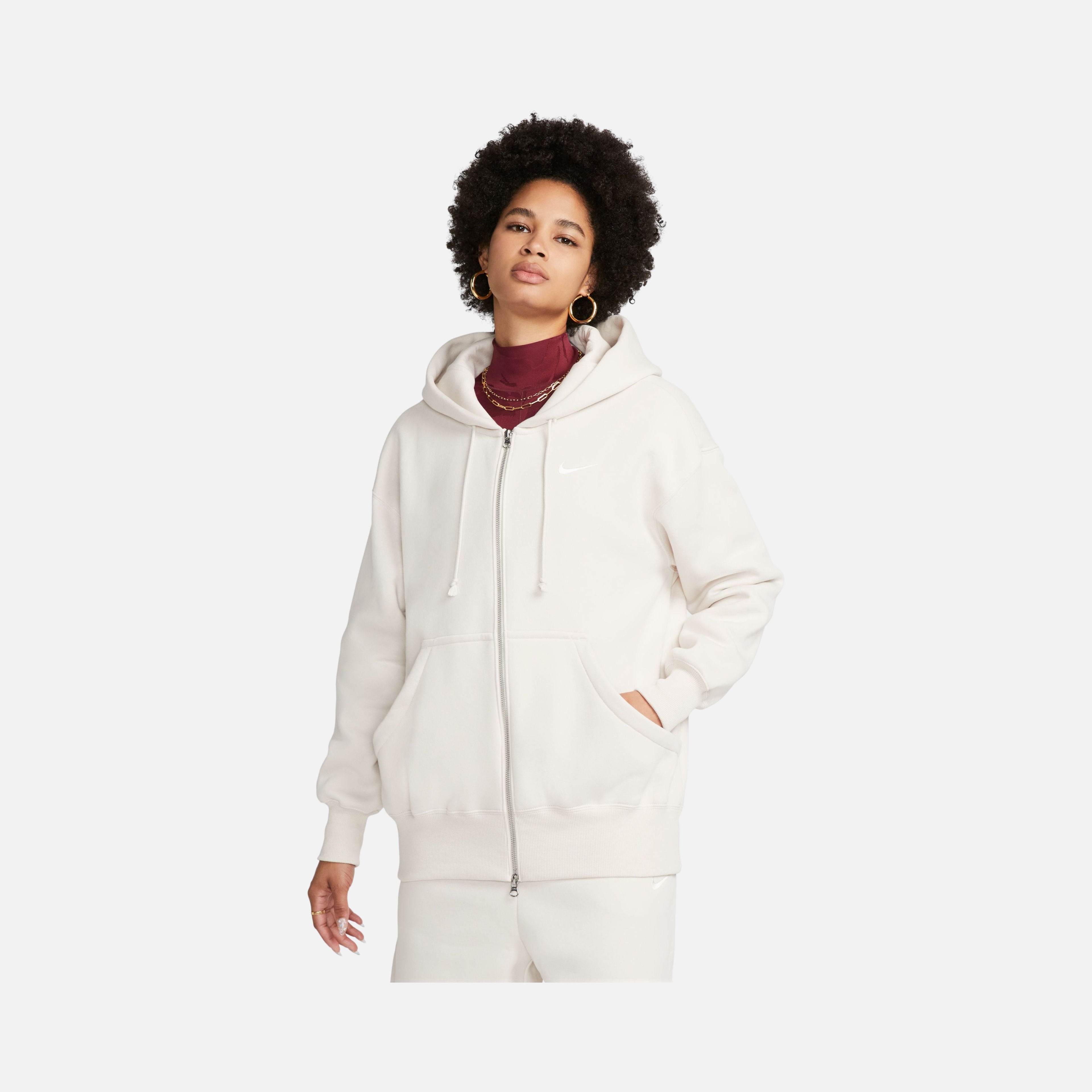Nike Sportswear Phoenix Fleece Oversized Full-Zip Hoodie Kadın Sweatshirt