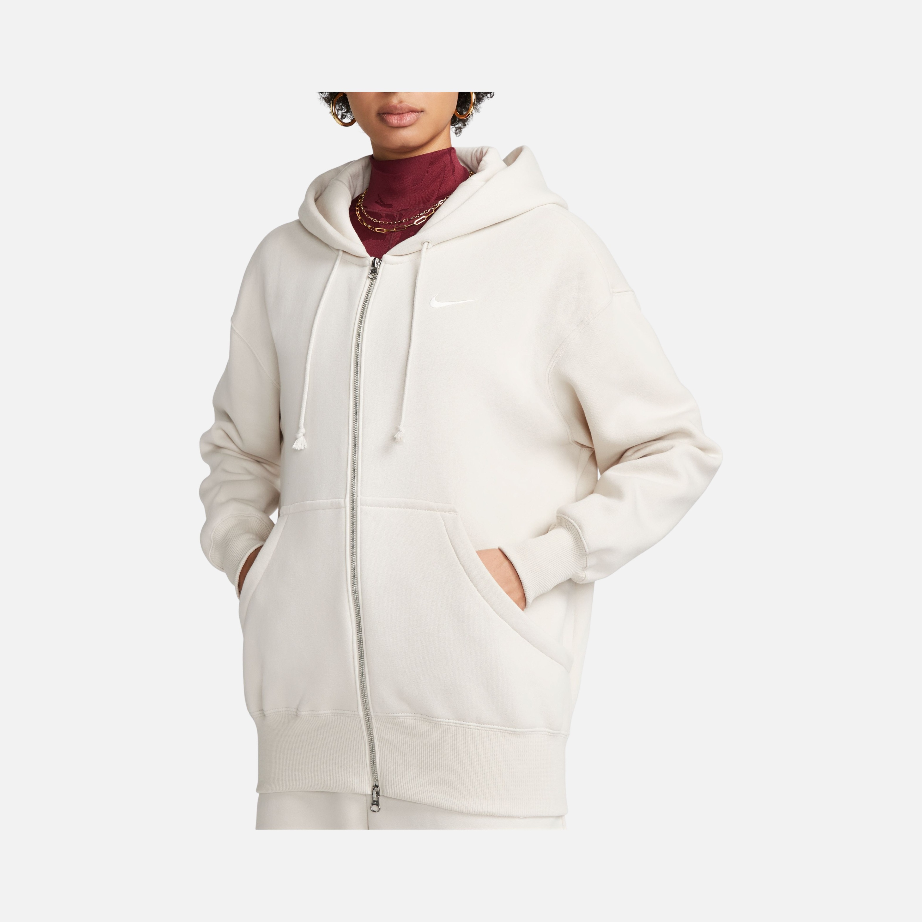 Nike Sportswear Phoenix Fleece Oversized Full-Zip Hoodie Kadın Sweatshirt