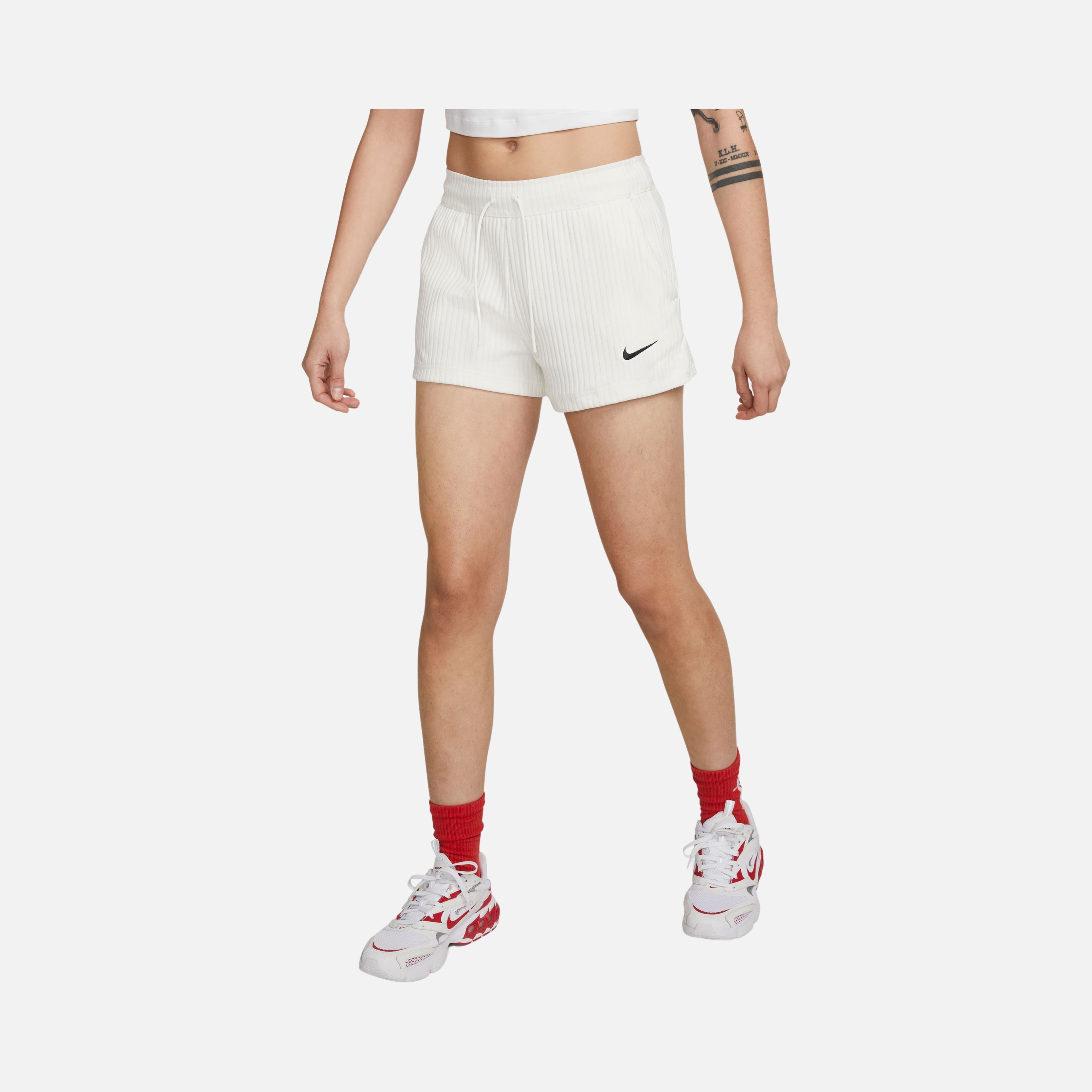 Nike Sportswear High-Waisted Ribbed Jersey Kadın Şort