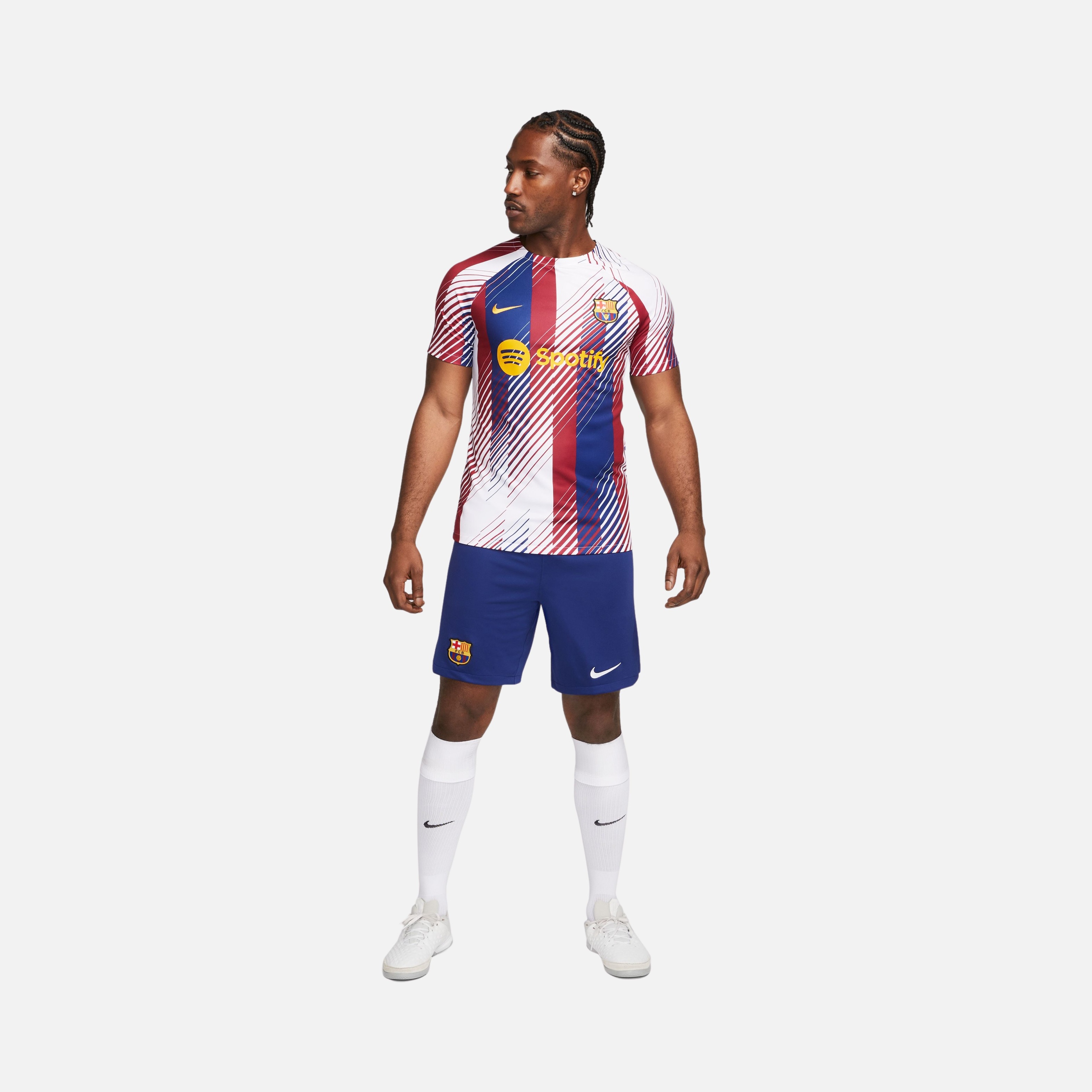Nike FC Barcelona Academy Pro Dri-Fit Pre-Match Football Short-Sleeve Erkek Tişört