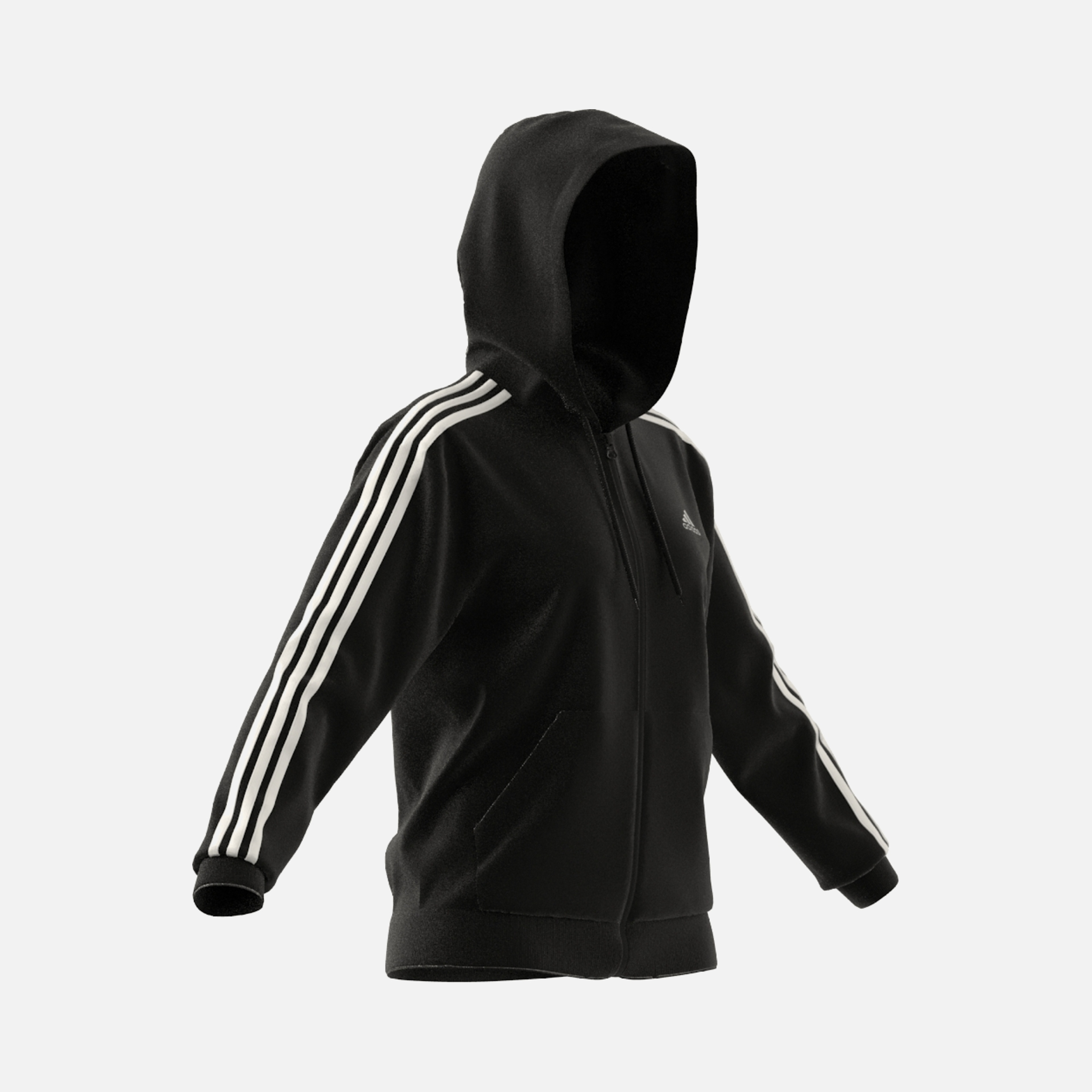 adidas Essentials 3-Stripes French Terry Full-Zip Hoodie Kadın Sweatshirt