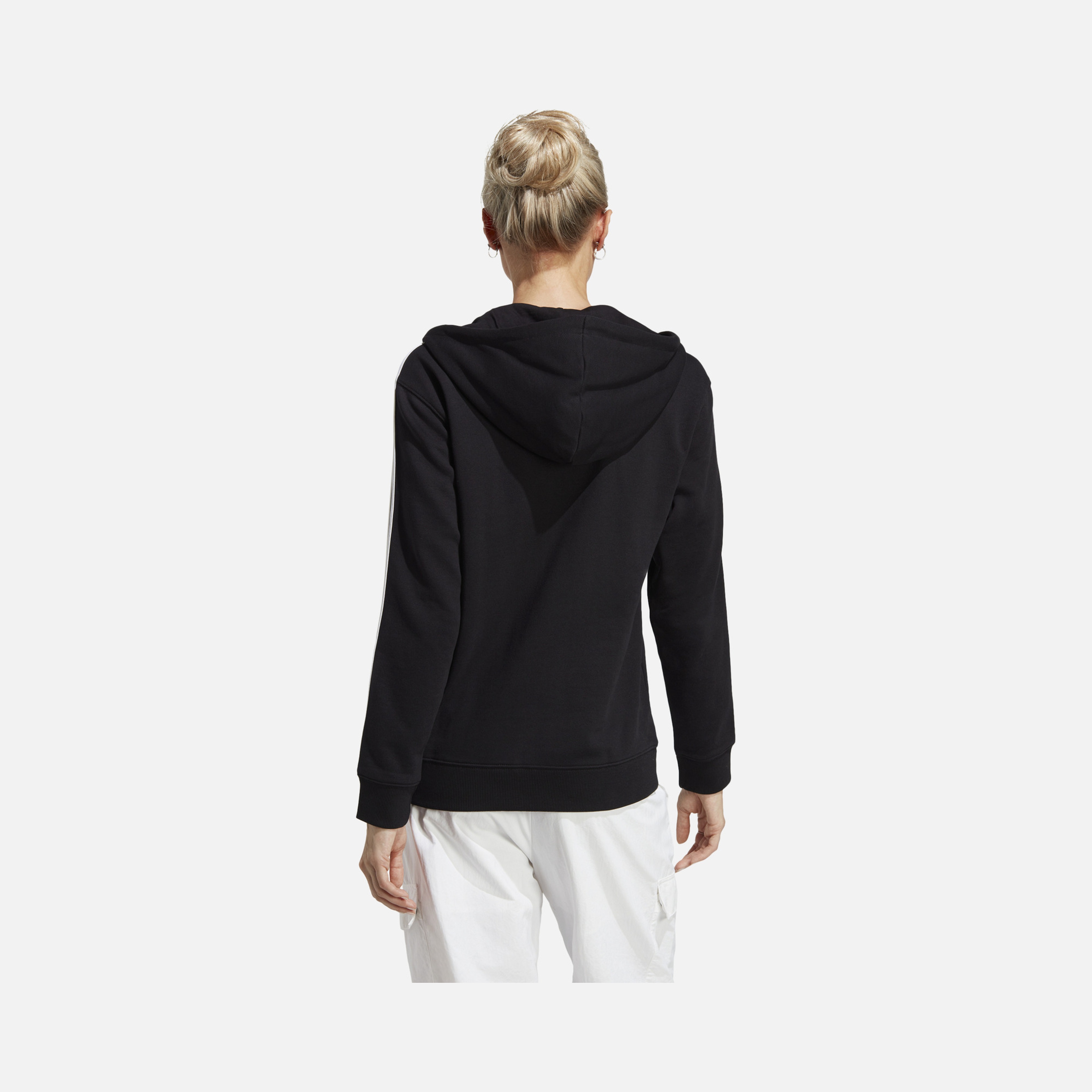 adidas Essentials 3-Stripes French Terry Full-Zip Hoodie Kadın Sweatshirt