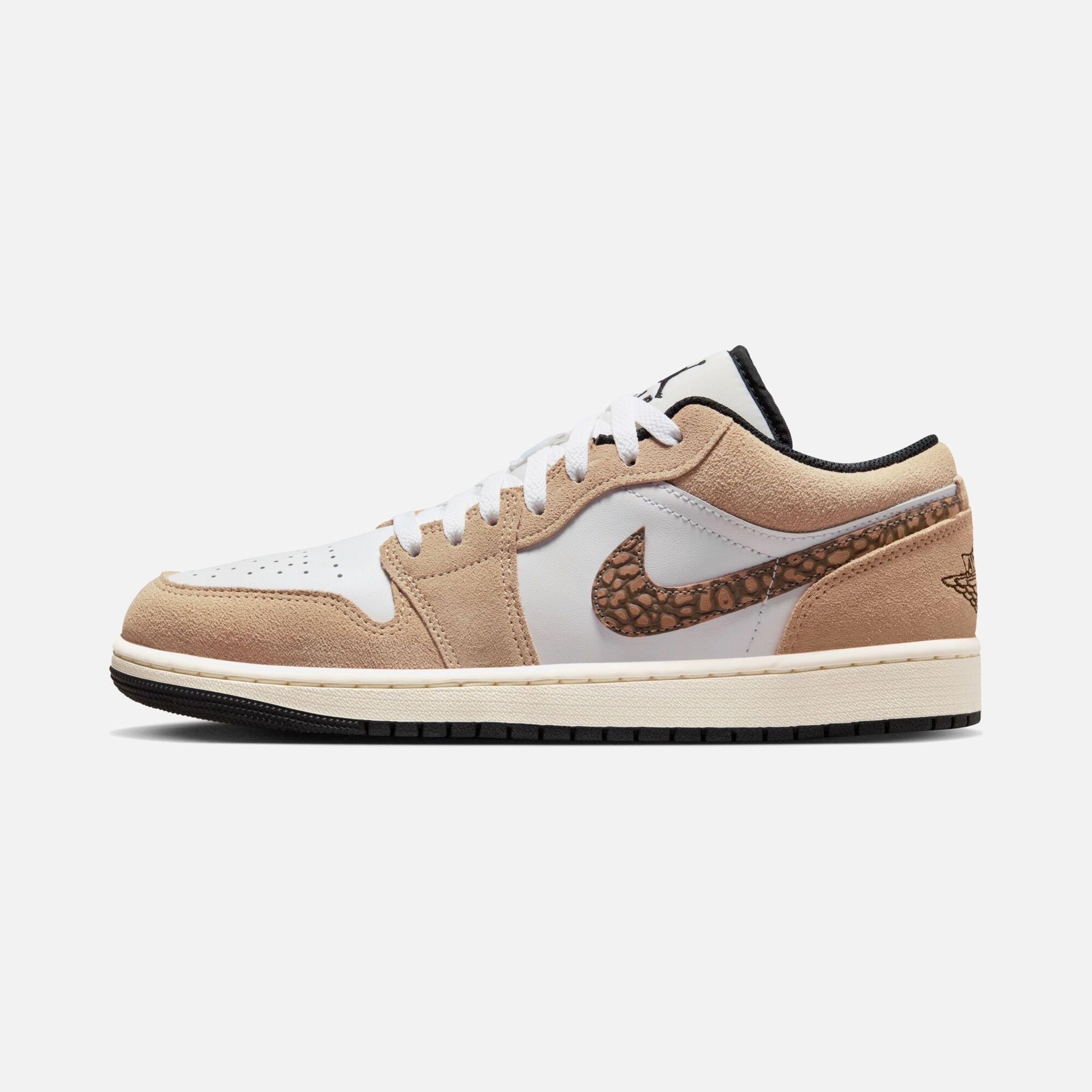 Air Jordan 1 Low SE ''Elephant Printed Swoosh and Gold Jumpman